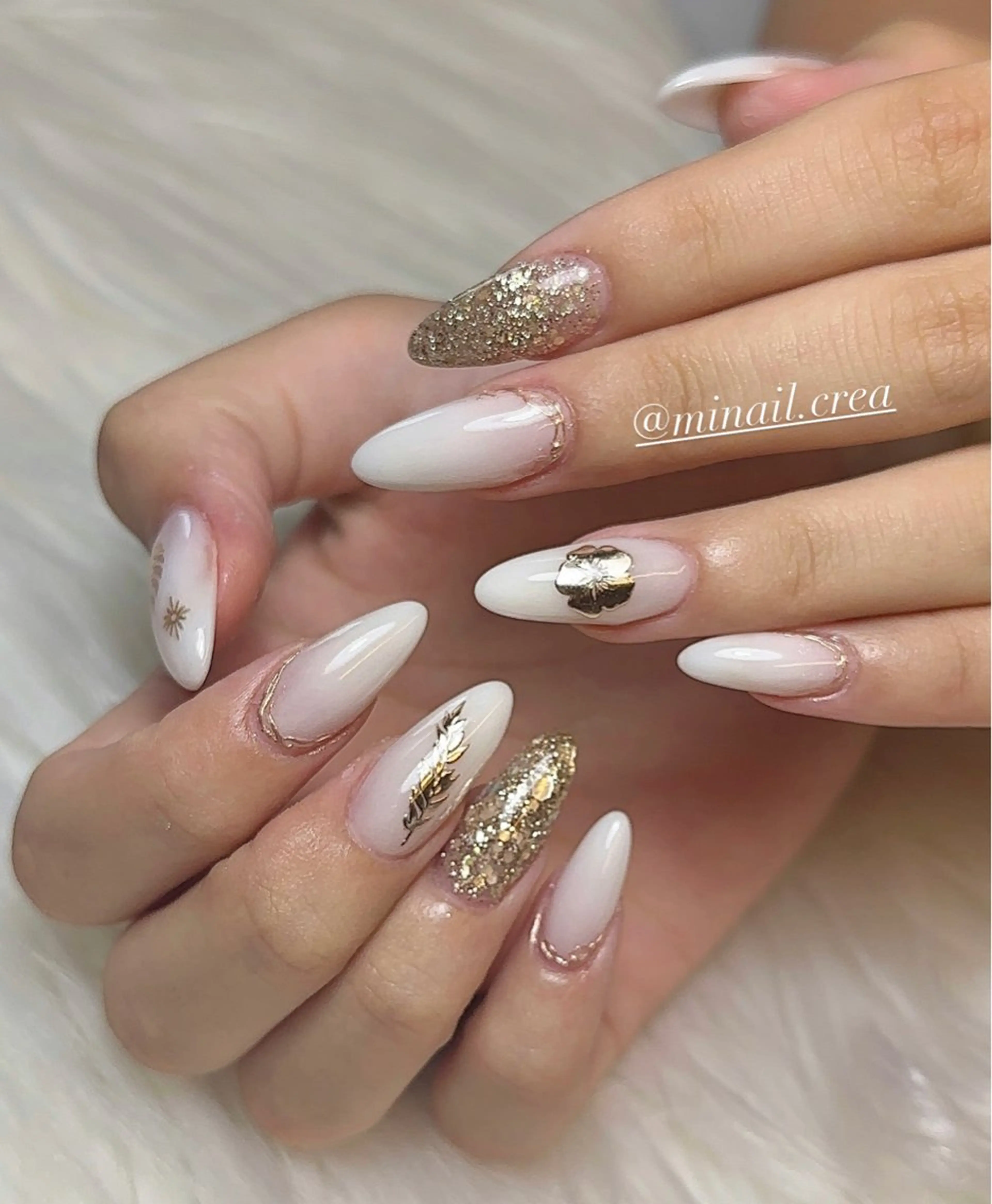 ネイル ミラーネイル ワンカラーネイル スカルプネイル 夏ネイル ホワイト ハンドネイル CRéA　-private nailsalon-所属・CReA nailのネイルデザイン