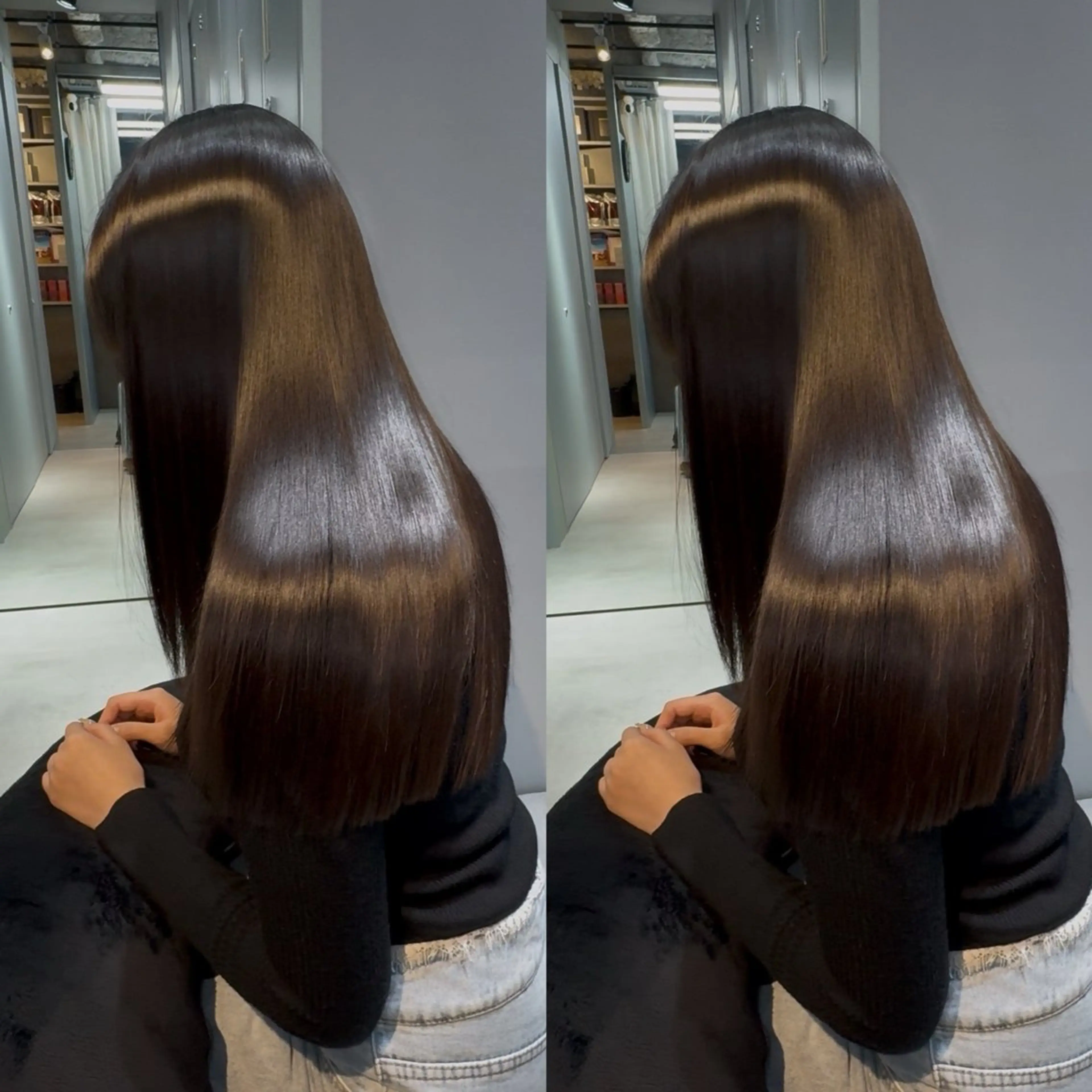 ロング カラー パーマ ブリーチ 髪質改善 縮毛矯正 トリートメント 酸性ストレート カット ヘアカラー 縮毛矯正 トリートメント 髪質改善女性支持率 No.1💍yasuのヘアスタイル