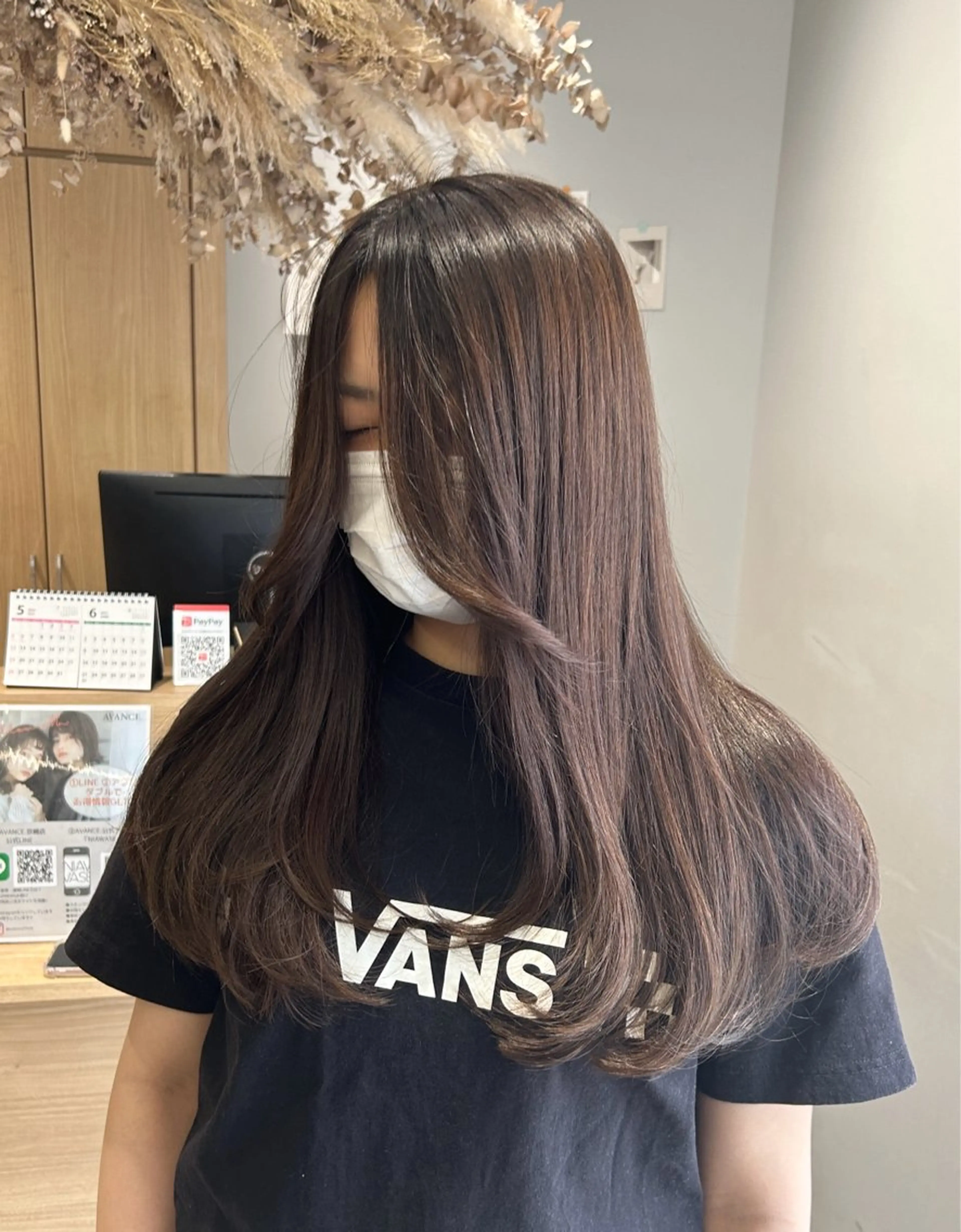 ロング カラー レイヤーカット Lien by kiitos所属・韓国ヘア×レイヤー カット/上田丈也のヘアスタイル