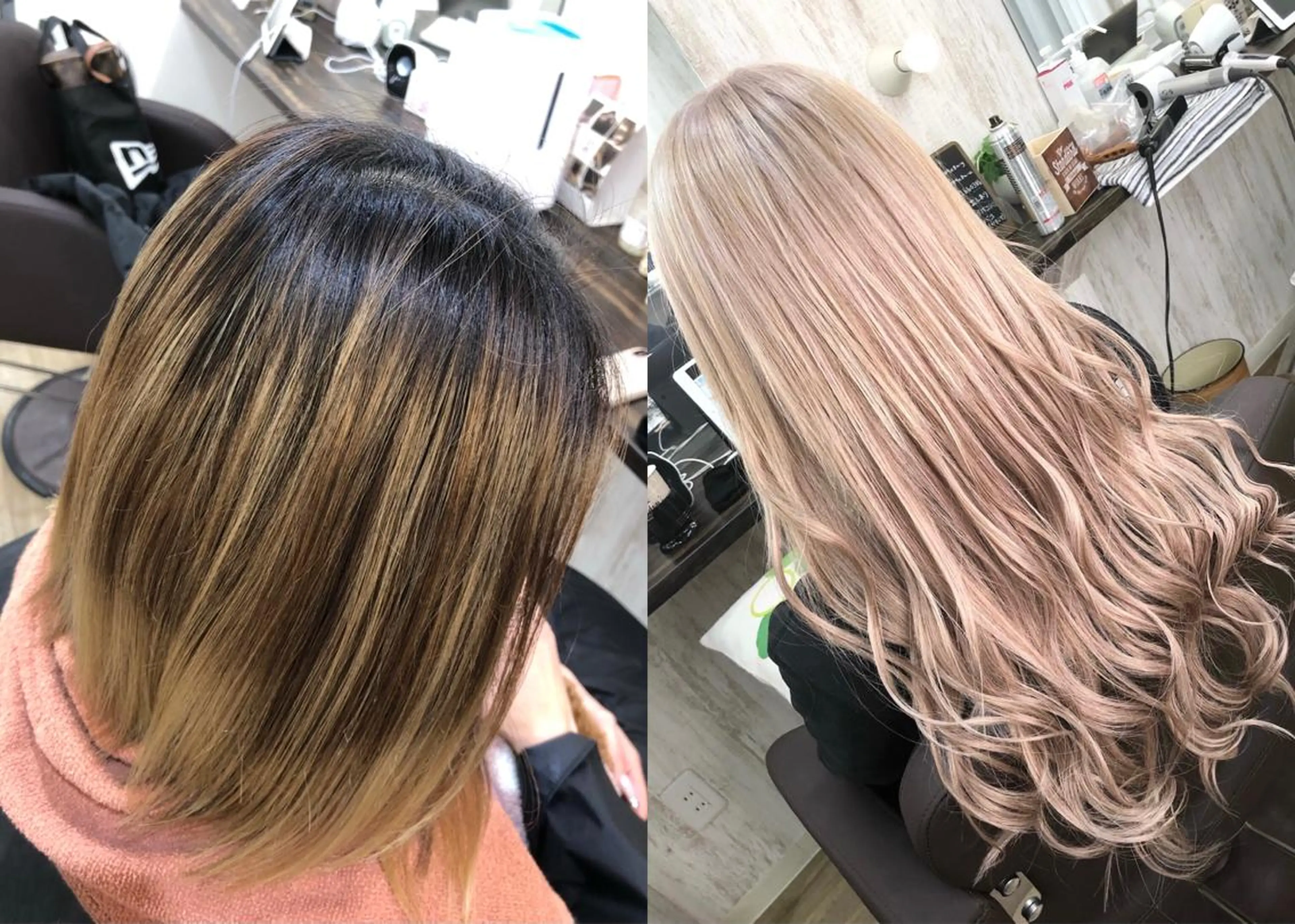 ロング カラー ダブルカラー エクステ ヘアカラー トリートメント エクステ プライベートサロン LyoN/RYOTAのヘアスタイル