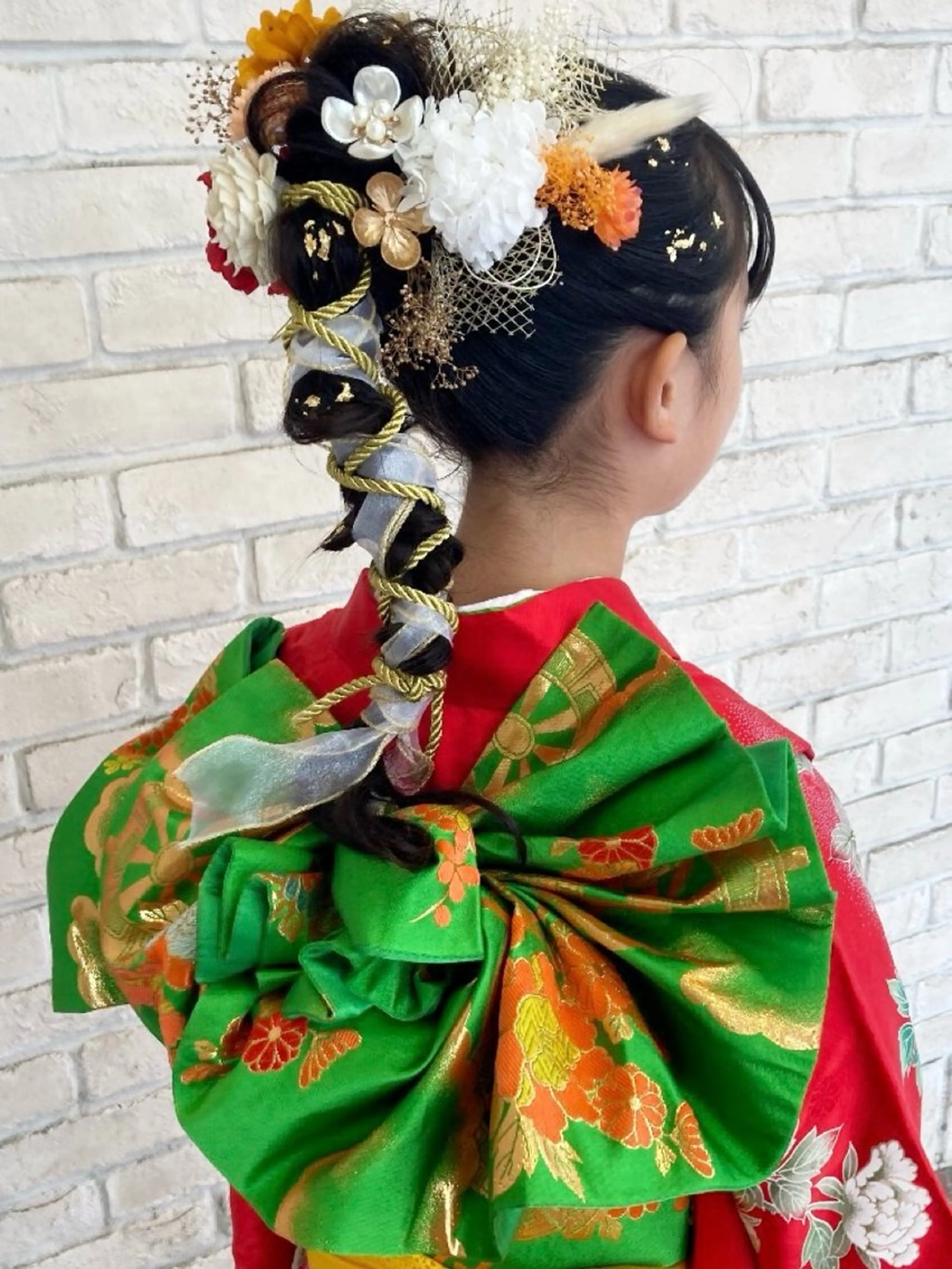 キッズ 着付け 白髪ぼかしハイライト 着付けヘアアレンジのその他イメージ