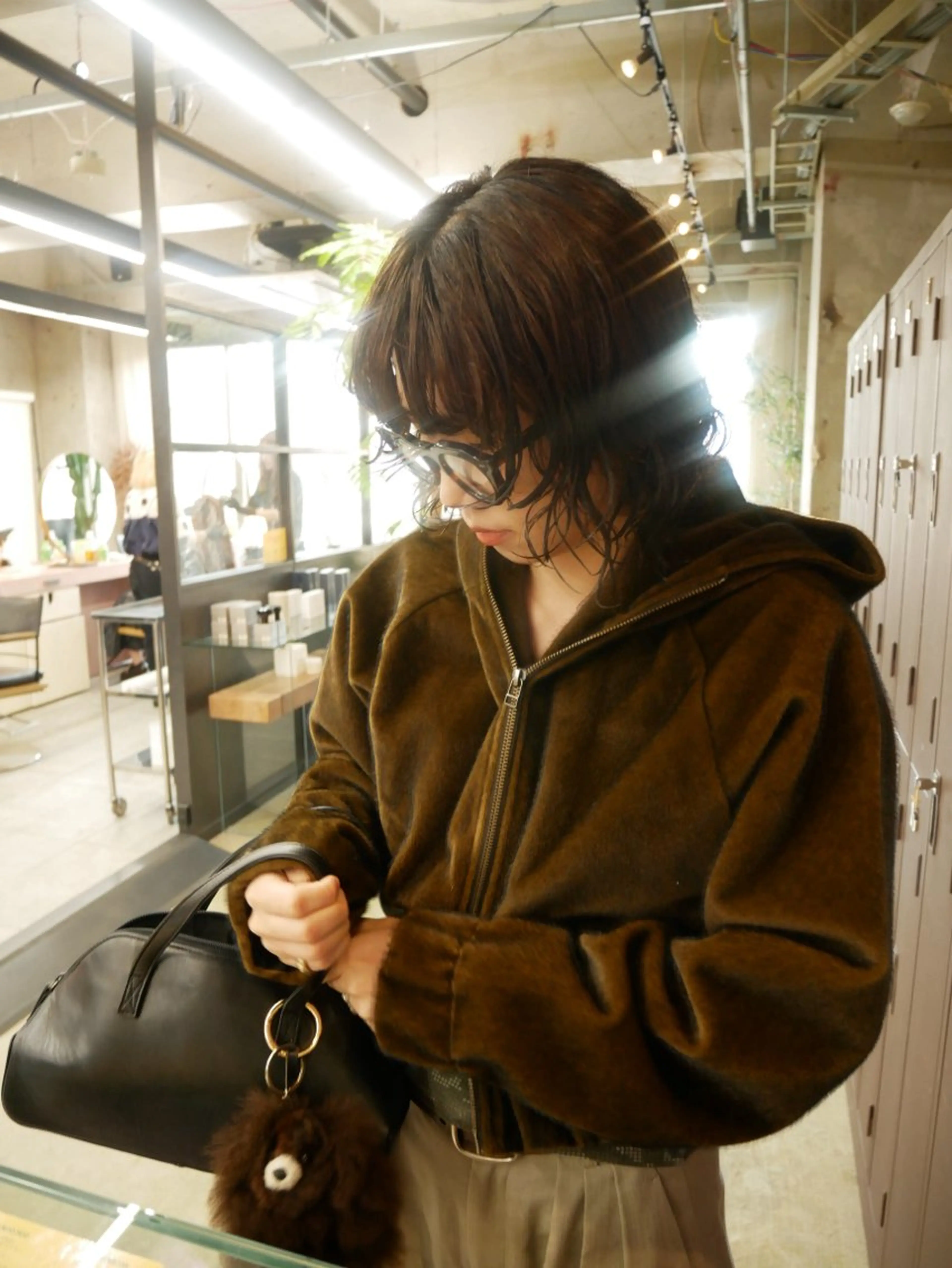 ミディアム パーマ ミディアムパーマ ボブ カット ヘアカラー パーマ トリートメント 森田遥奈/透明感カラ ー/似合わせカットのヘアスタイル