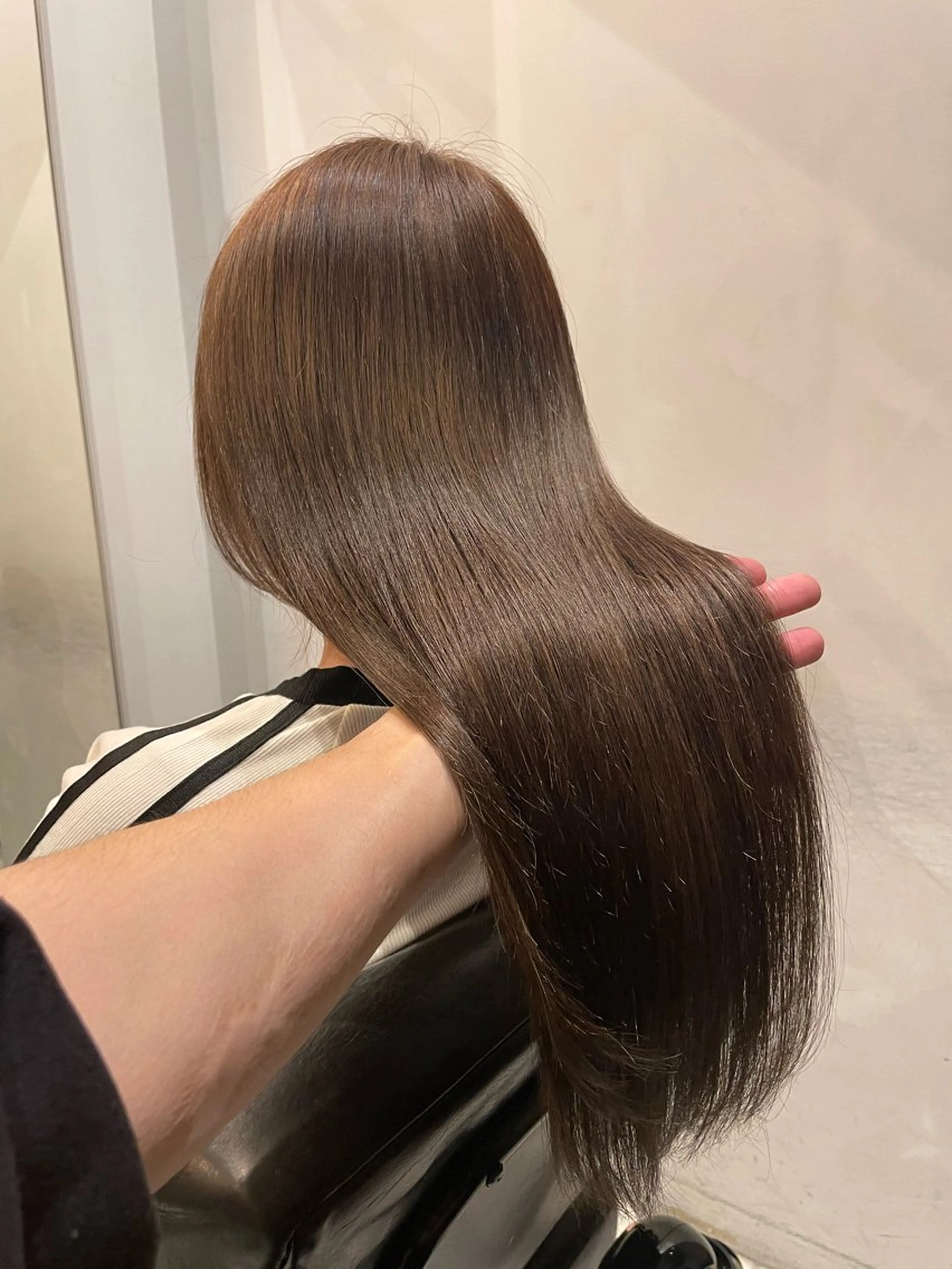 セミロング カラー 髪質改善 ヘアカラー トリートメント Luxe表参道 髪質改善　奈良のヘアスタイル