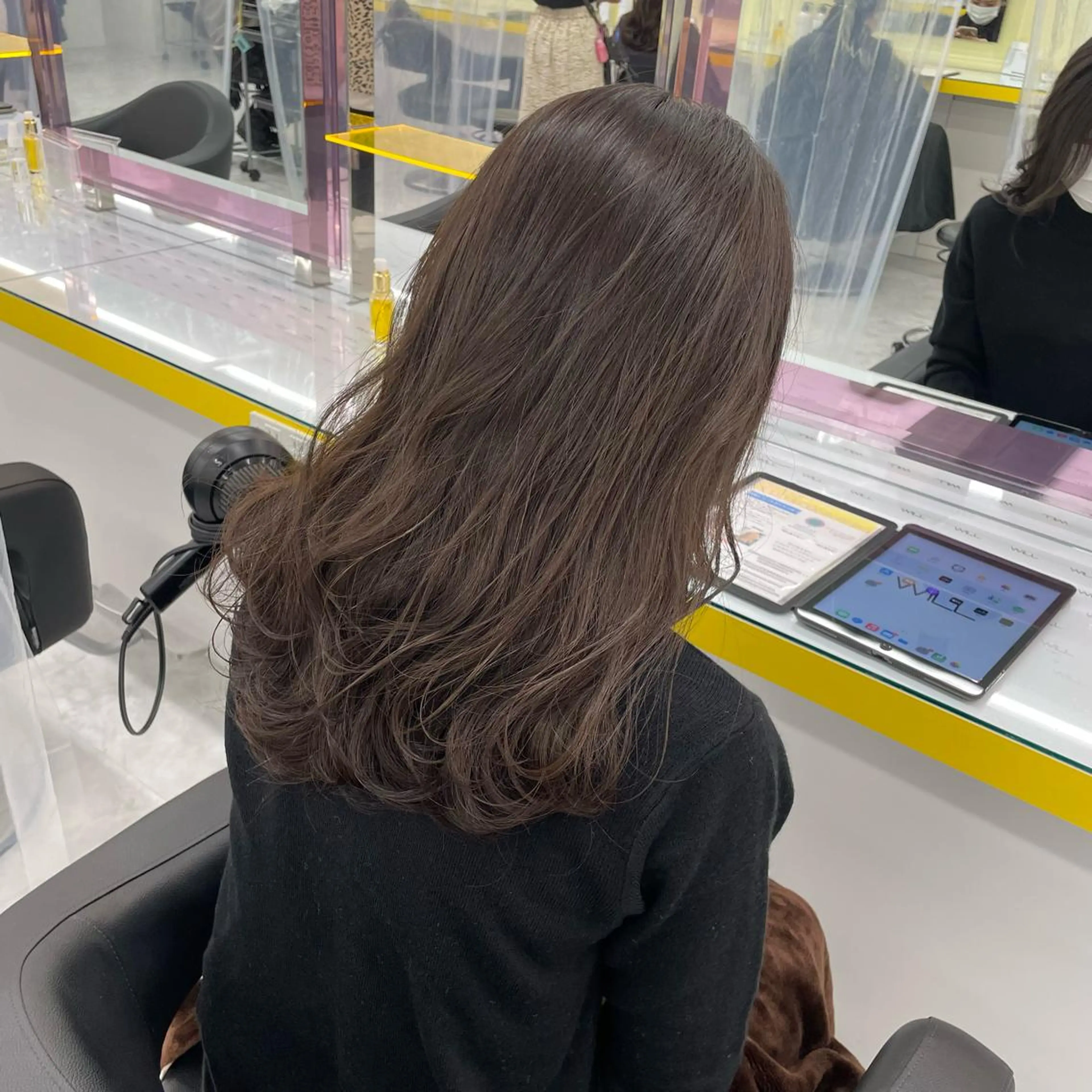 セミロング カラー パーマ ヘアアレンジ メンズ ヘアカラー トリートメント ヘッドスパ ヘアセット 💜寒色特化 門脇誠弥💜のヘアスタイル