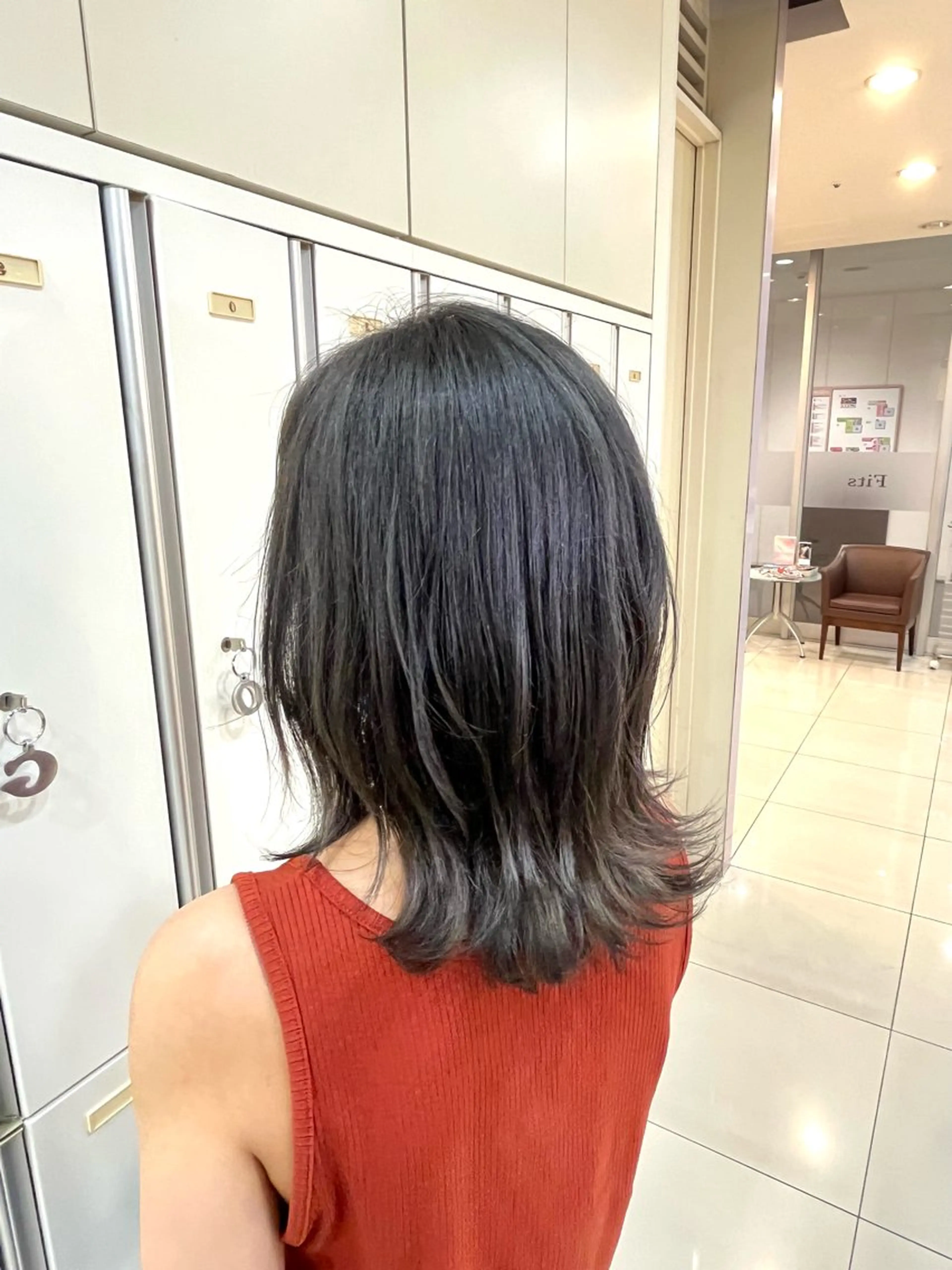 セミロング カラー ラベンダーカラー ラベンダーグレー カット/暖色カラー/ rikako🌻のヘアスタイル