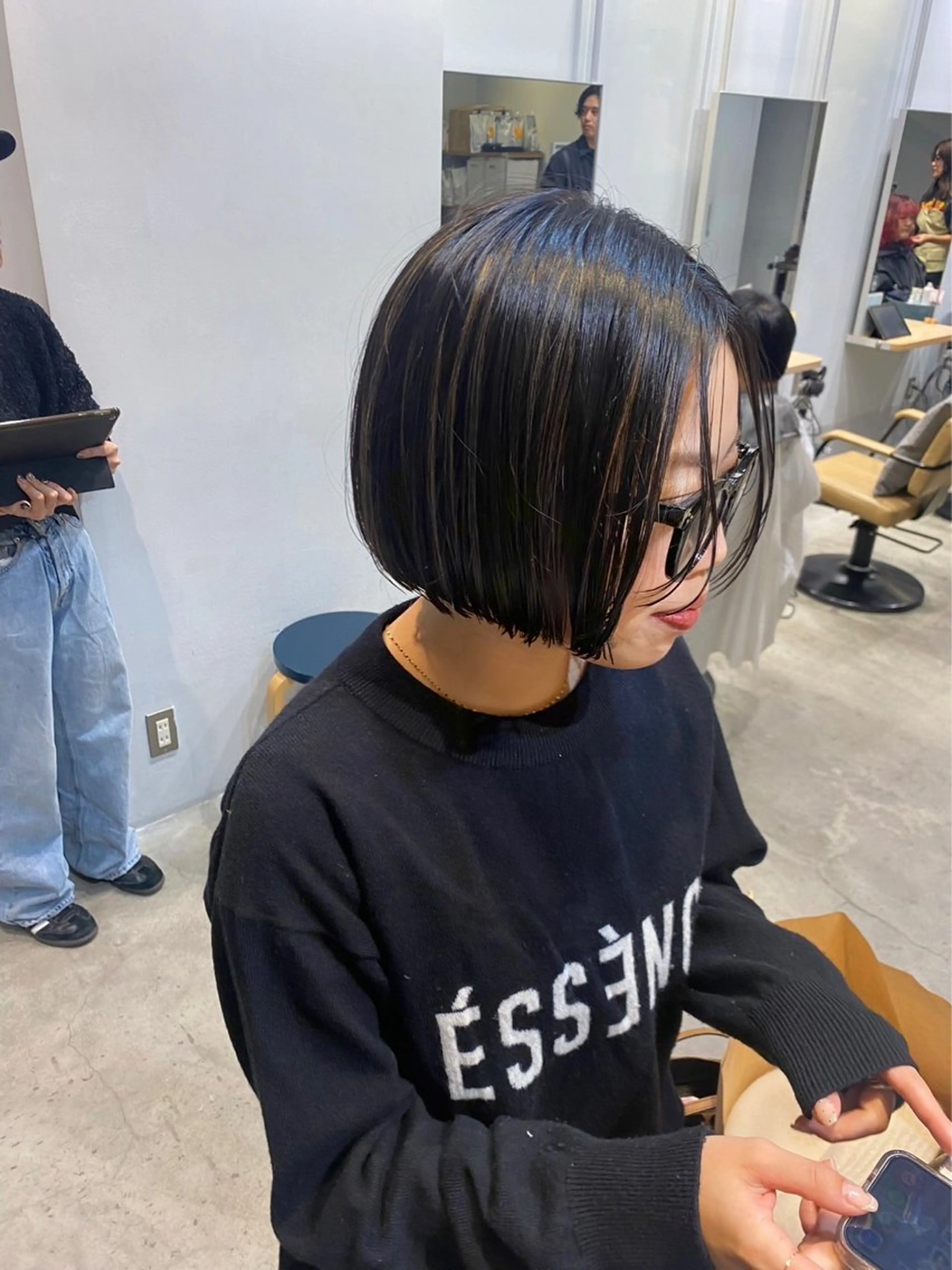 ショート カラー ブリーチ ハイライトカラー ハイライト ✴︎ミツマ ハルナ✴︎のヘアスタイル