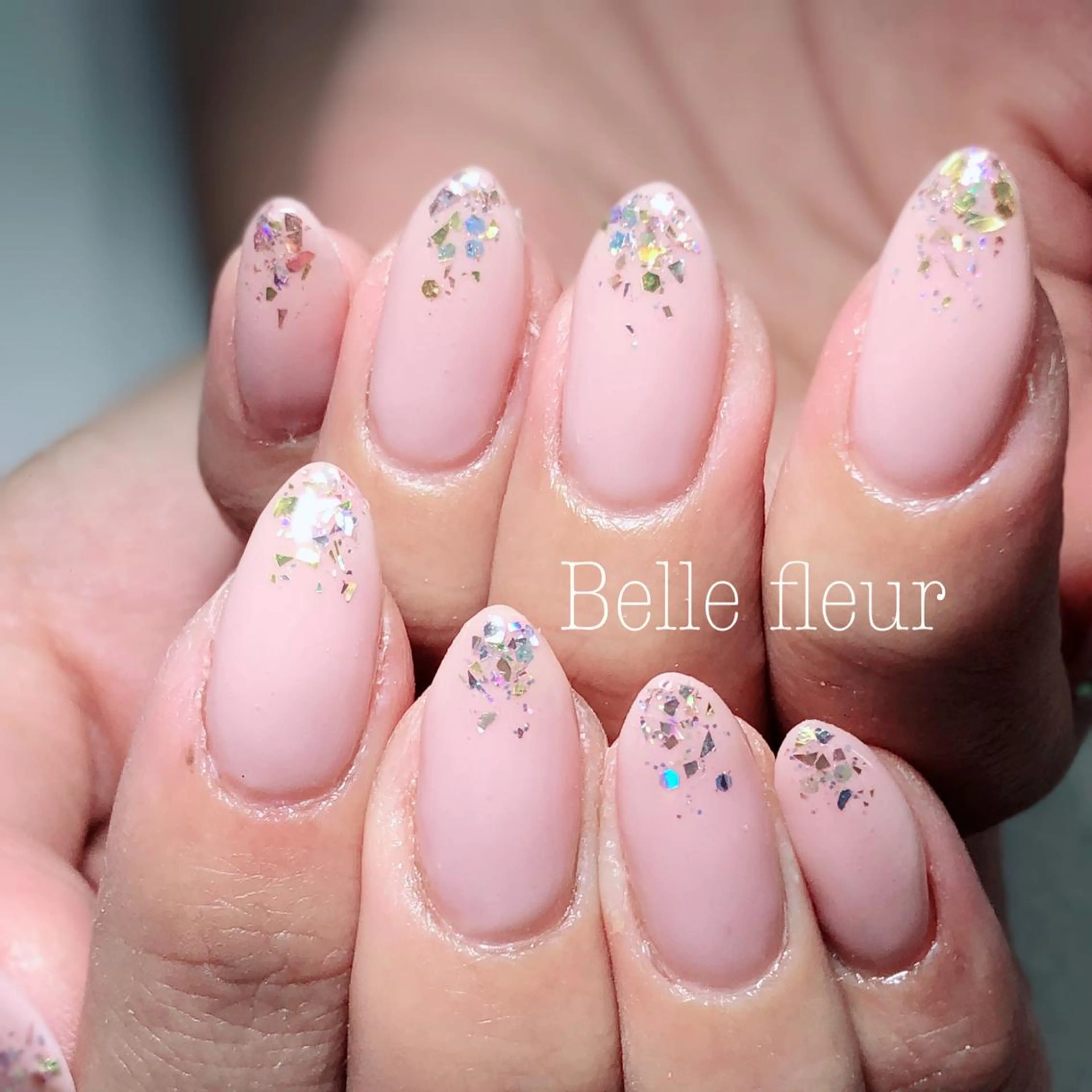 セミロング ネイル Belle fleurのネイルデザイン