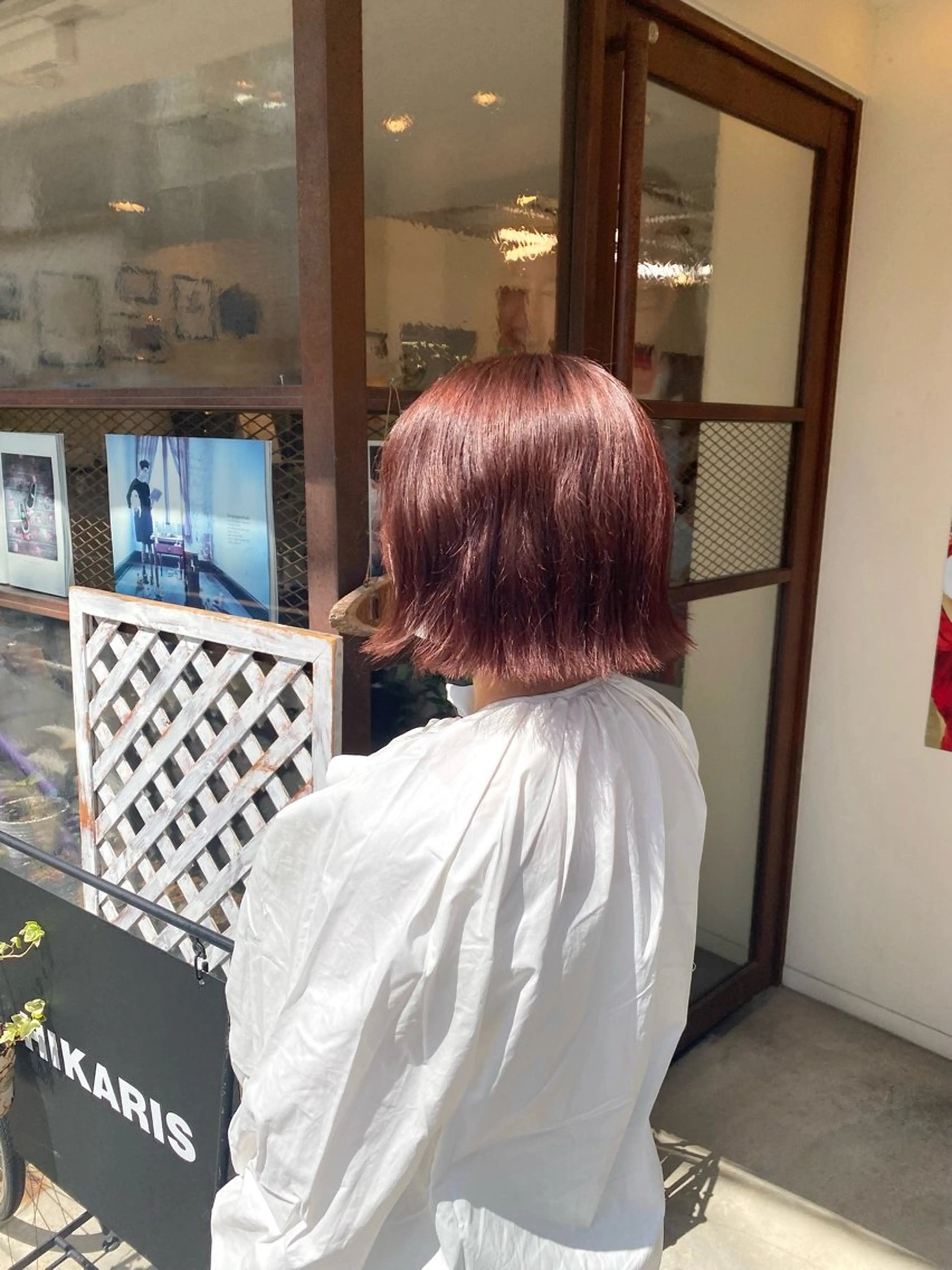 ショート カラー ピンクカラー HIKARIS 相川所属・ウチダ ユウヤのヘアスタイル
