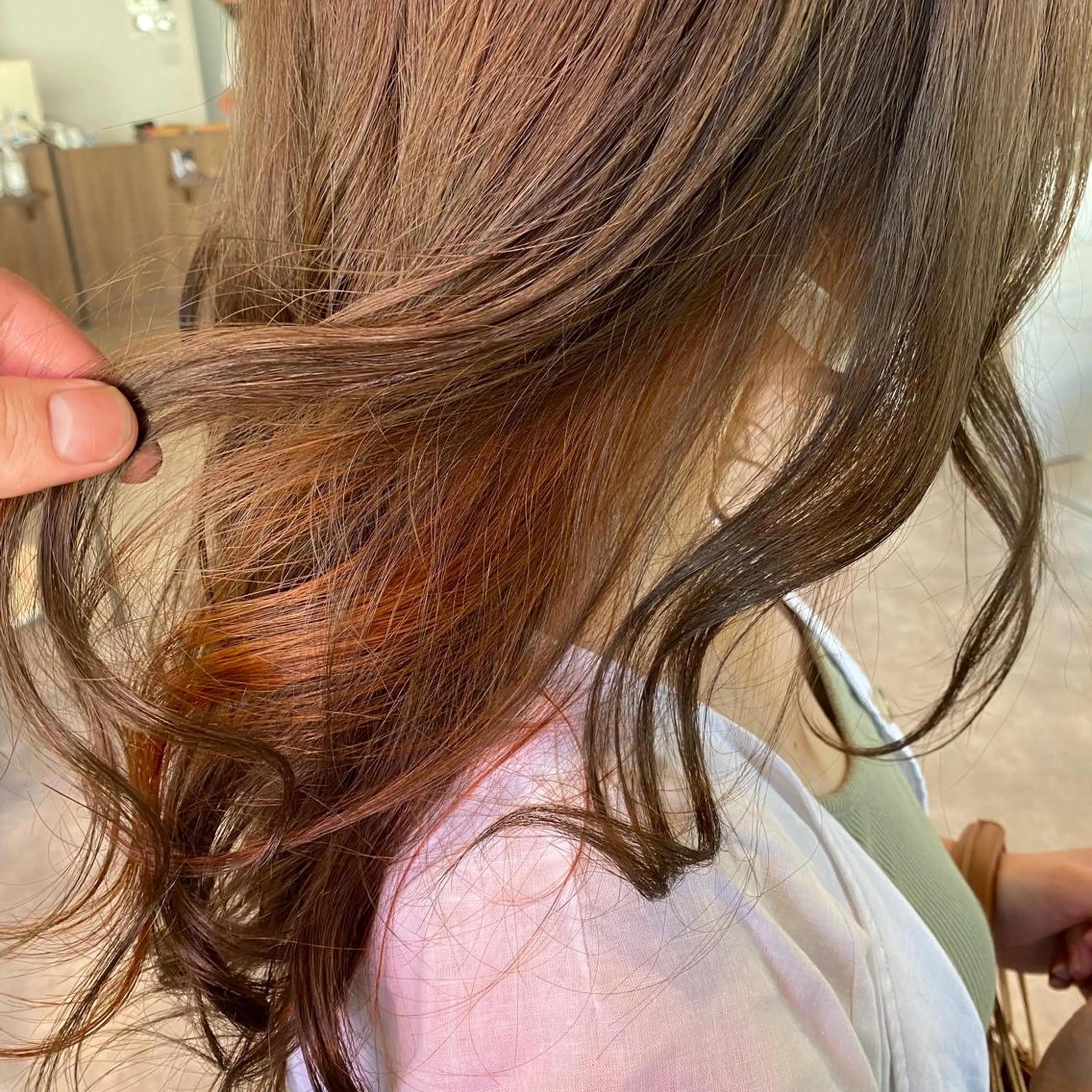 ロング カラー 松本 直也のヘアスタイル