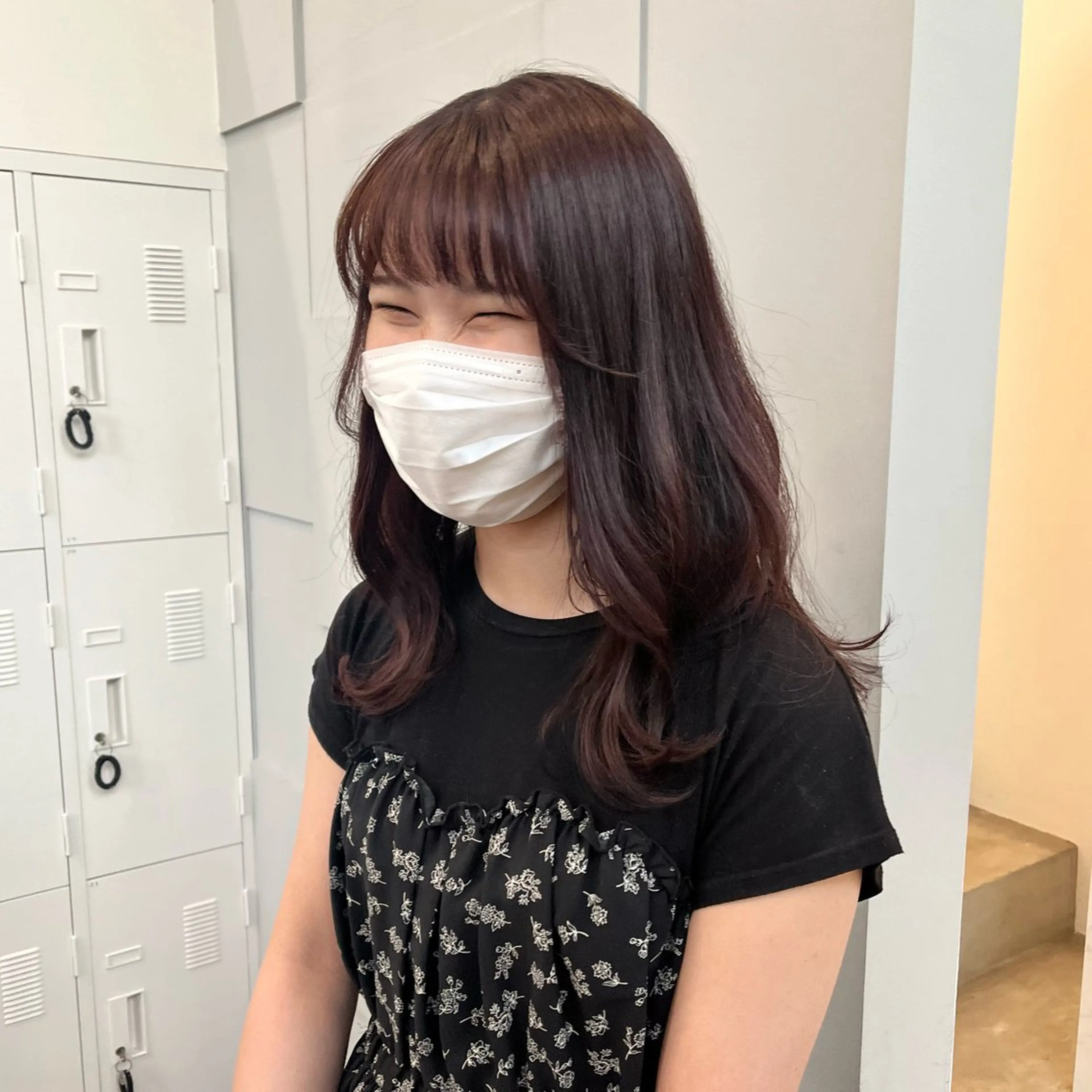 ロング ピンクブラウン ﾏｽﾀﾞ ｱｲﾘのヘアスタイル