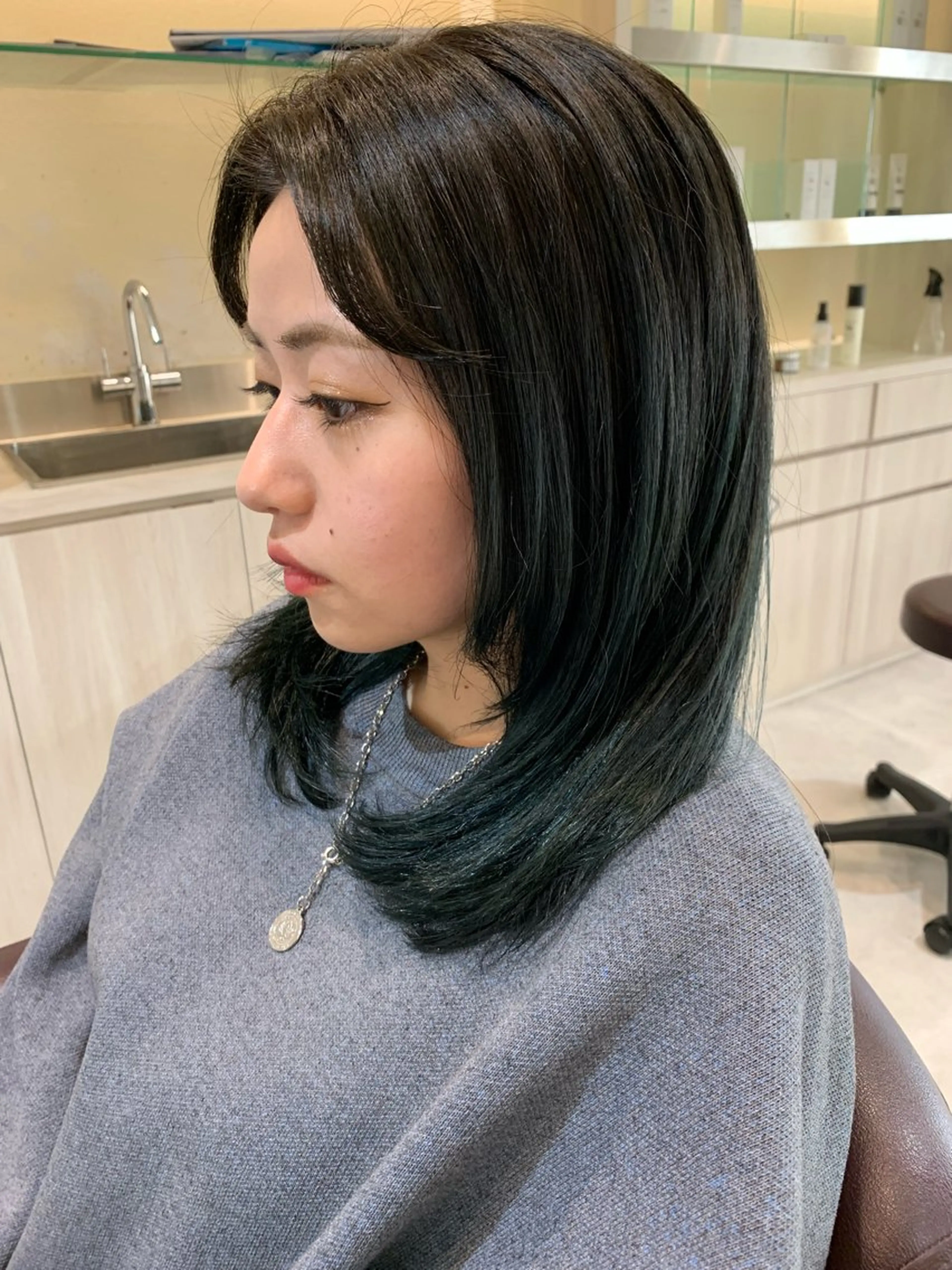 ロング カラー ブリーチ カット ヘアカラー トリートメント mulum hair dressing salon所属・Yuuki🌷名古屋 栄　ベージュ/カラーのヘアスタイル