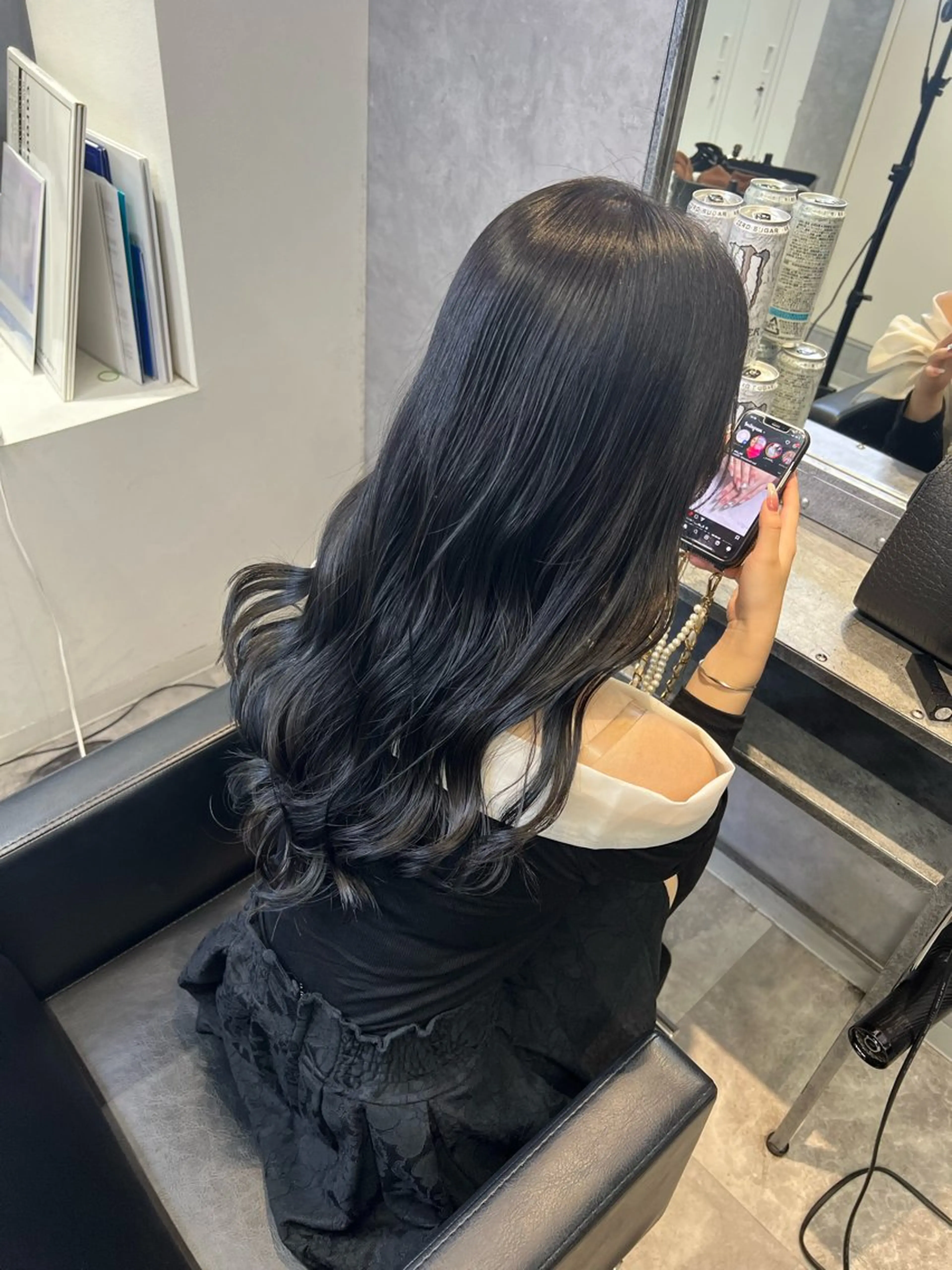 ロング カラー mimiiy梅田 中崎町ハイトーンのヘアスタイル