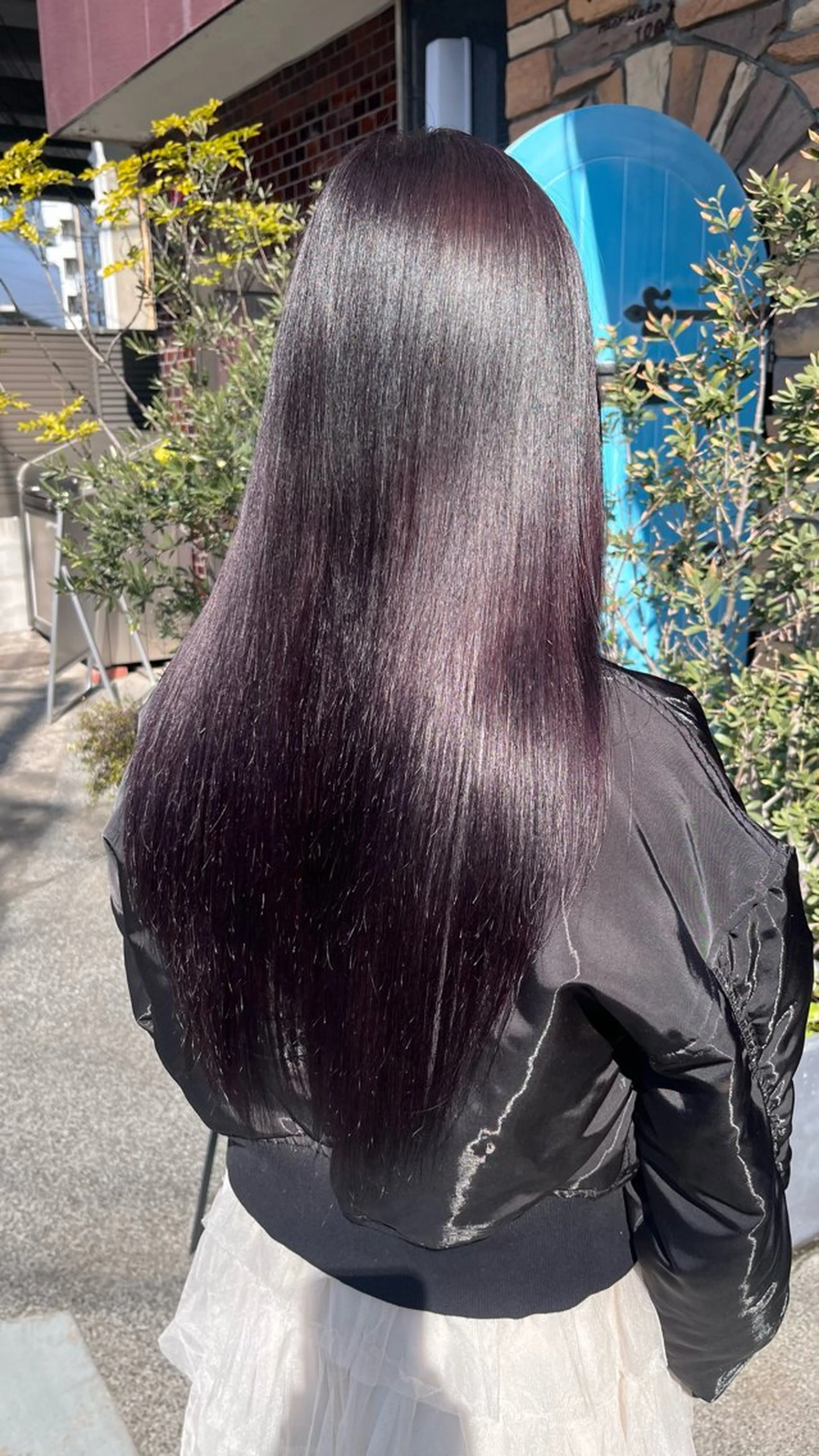 ロング カラー バイオレットカラー 透明感カラー/パーマ 🌀アオノアユミのヘアスタイル