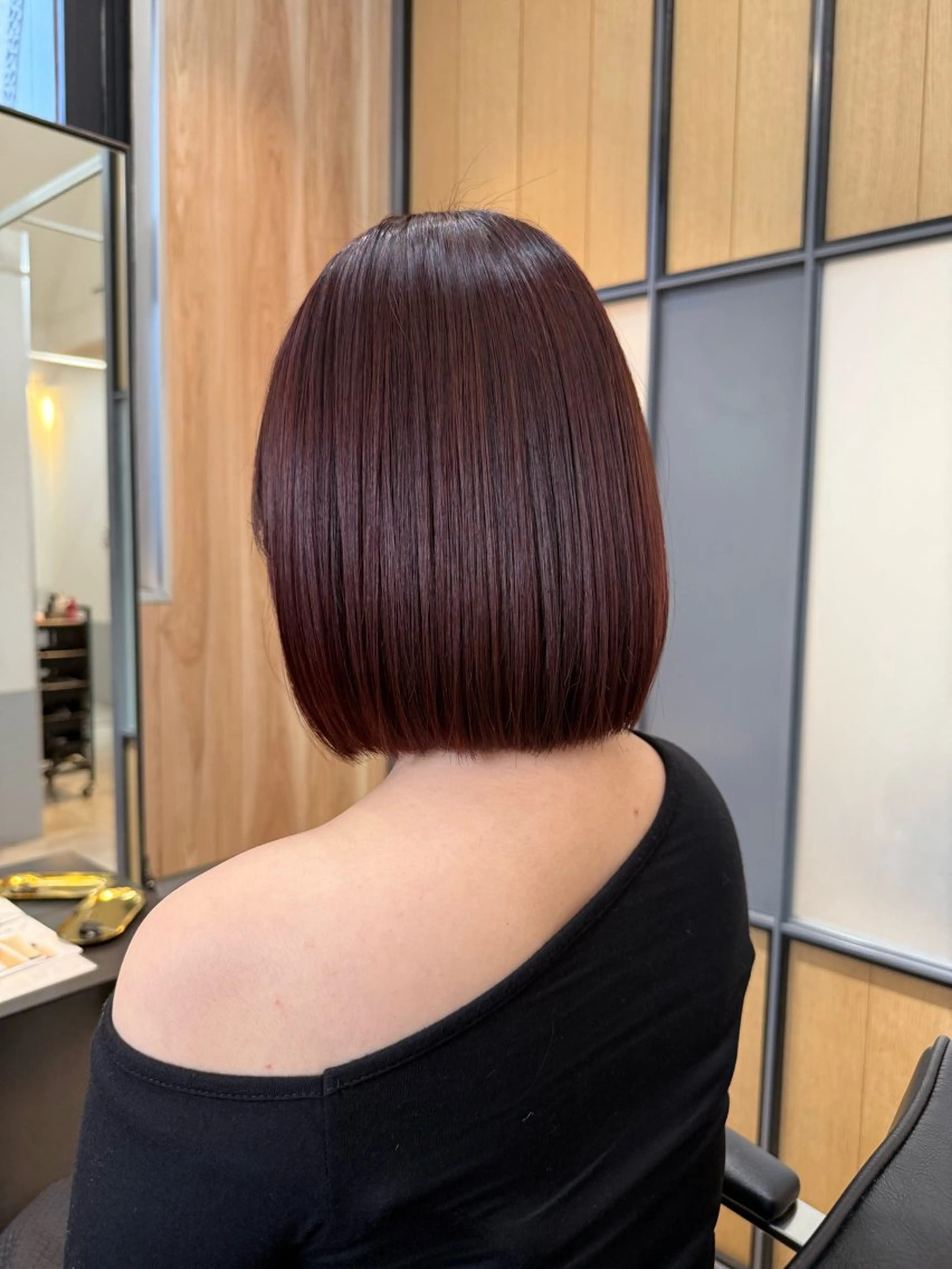 ショート カラー ボブ カット ヘアカラー トリートメント 神戸ボブ✂️ ioe三宮/田 伸佳のヘアスタイル