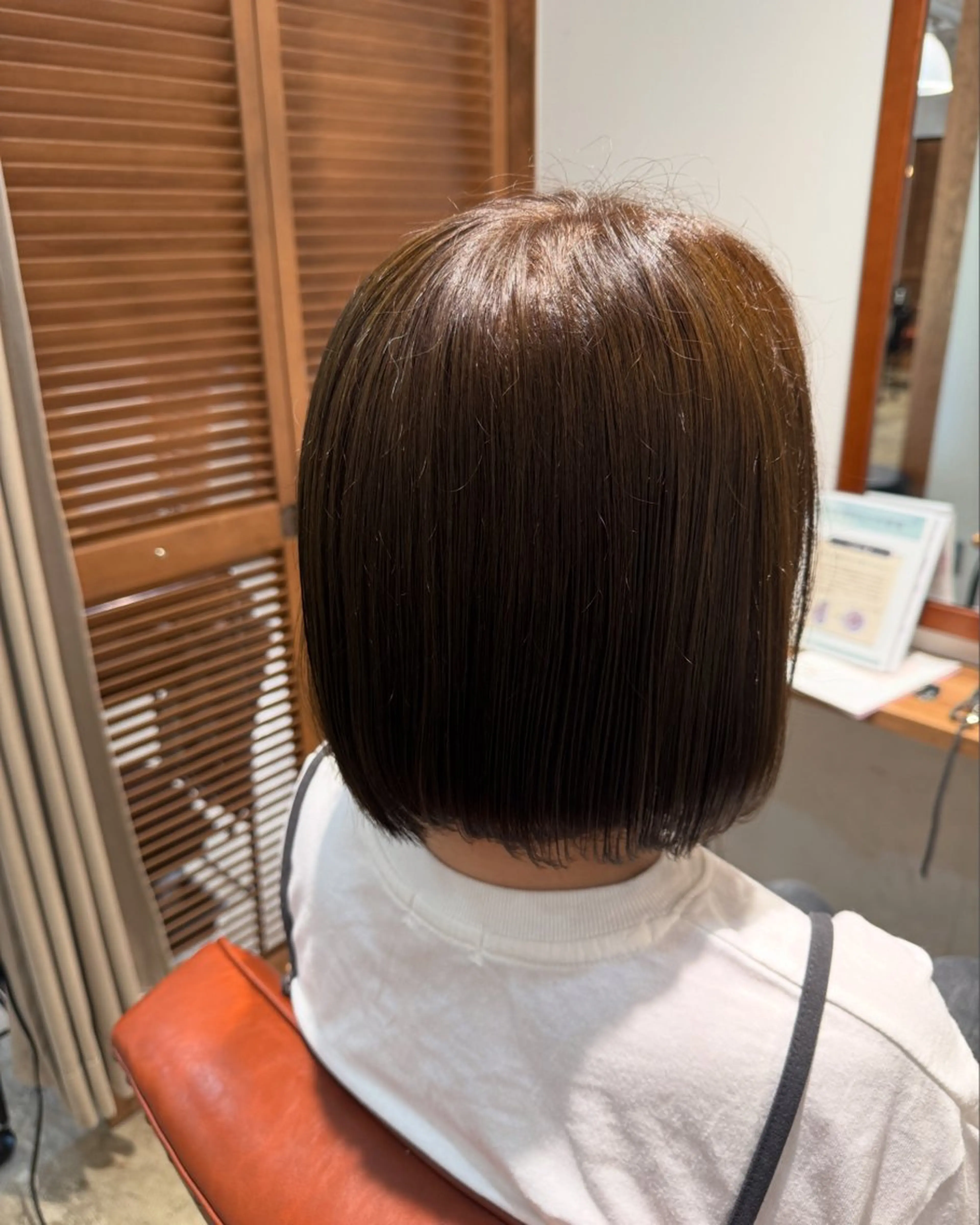 ショート カラー オリーブカラー ワンカラーモデル🎀 /大庭 夏音のヘアスタイル