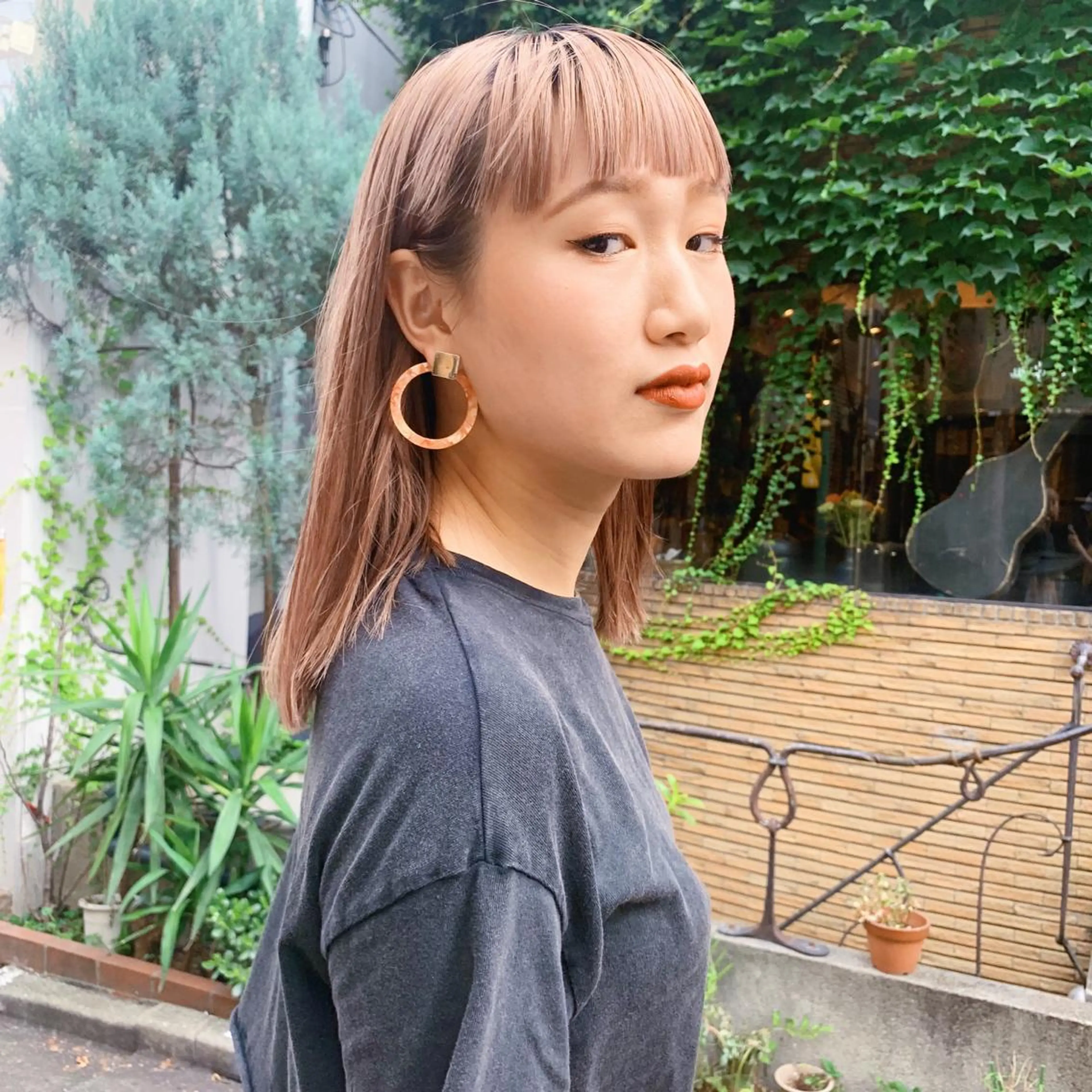 ショート カラー ベージュカラー ピンクカラー ピンクベージュ カット ヘアカラー トリートメント ヘアセット ブリーチカラーNo. 1🌈 RYOGAのヘアスタイル
