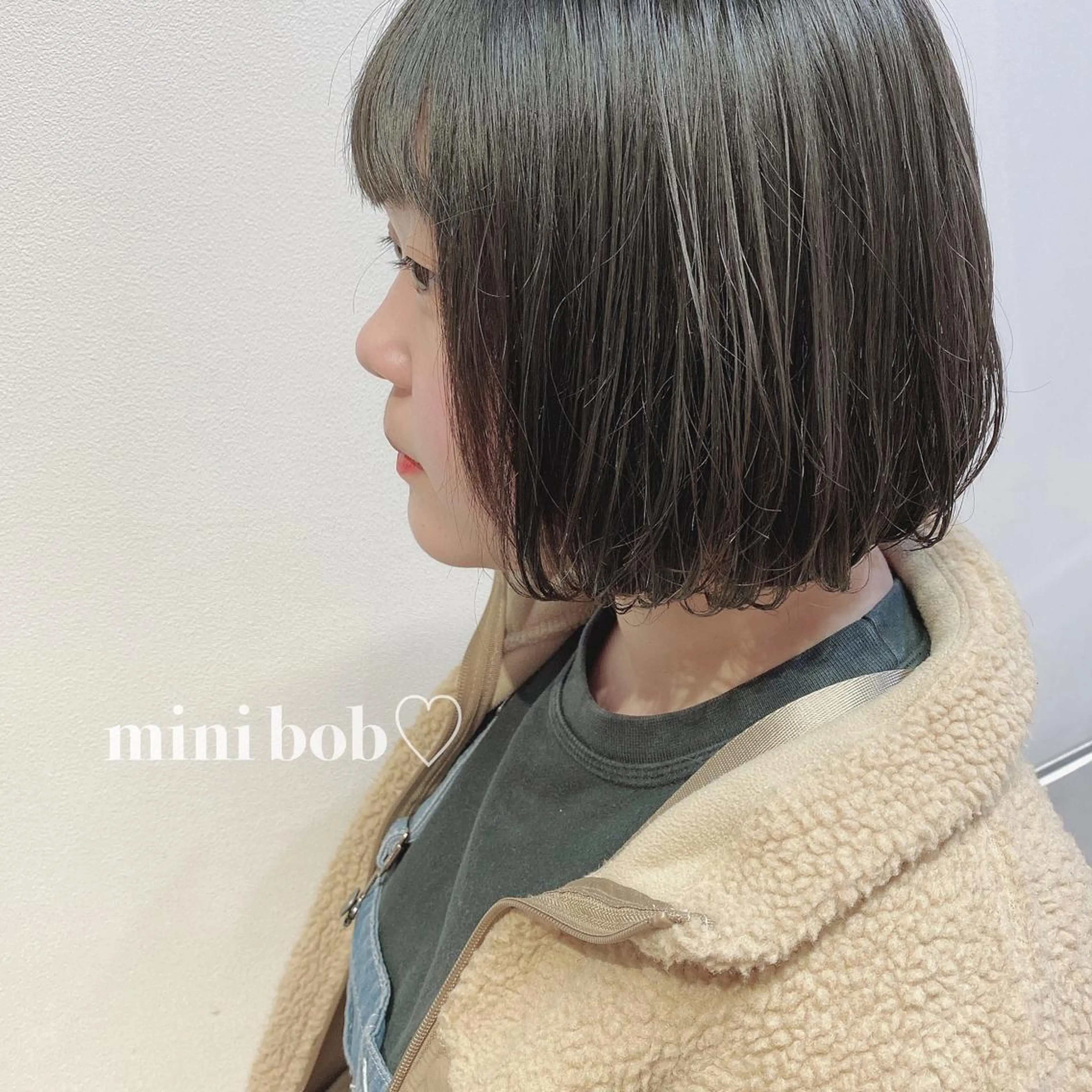 ミディアム ボブ カット 似合わせ提案サラ艶♡ 彩華のヘアスタイル