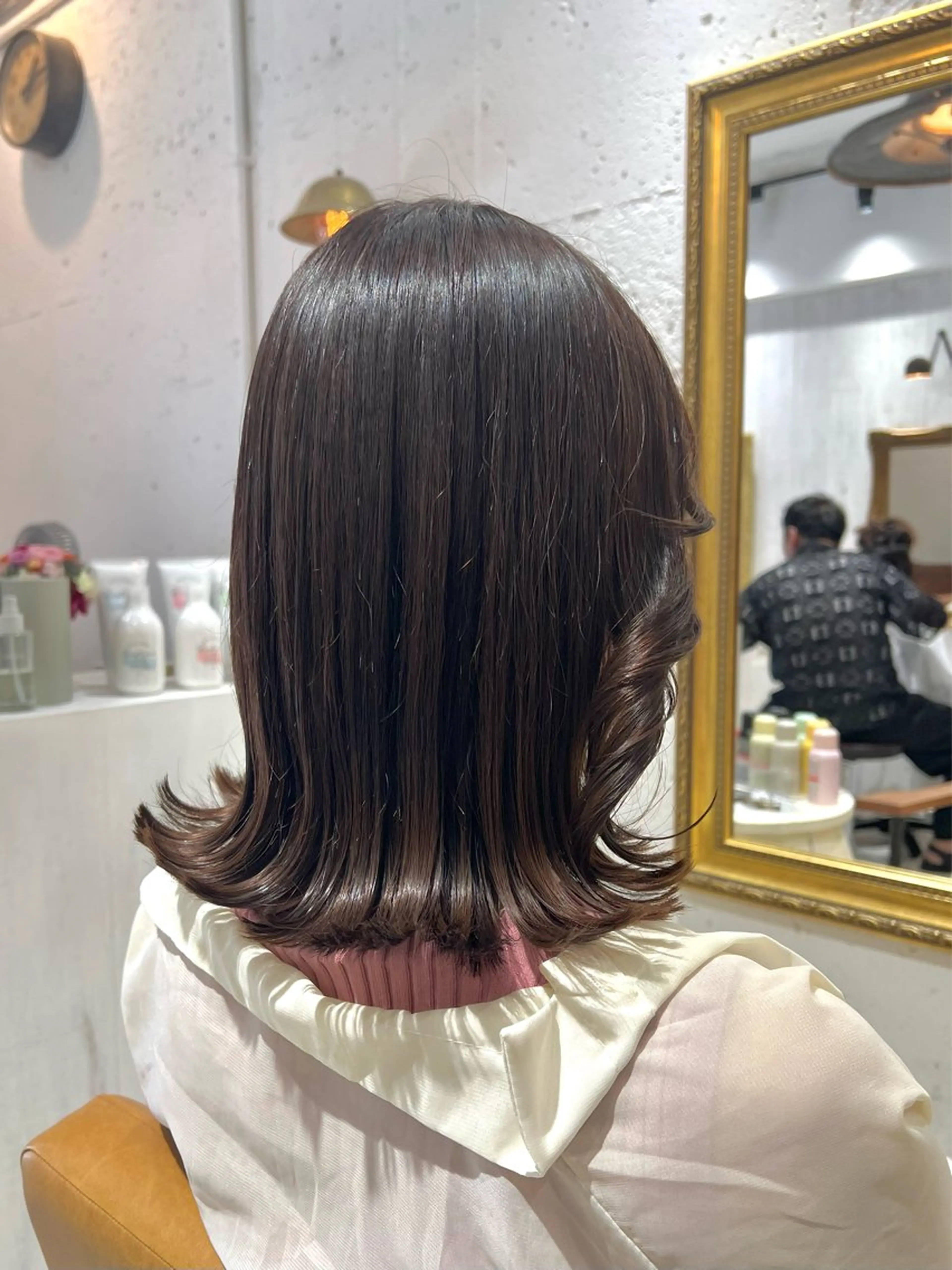 ミディアム カット ヘアカラー トリートメント re  view MIRUのヘアスタイル