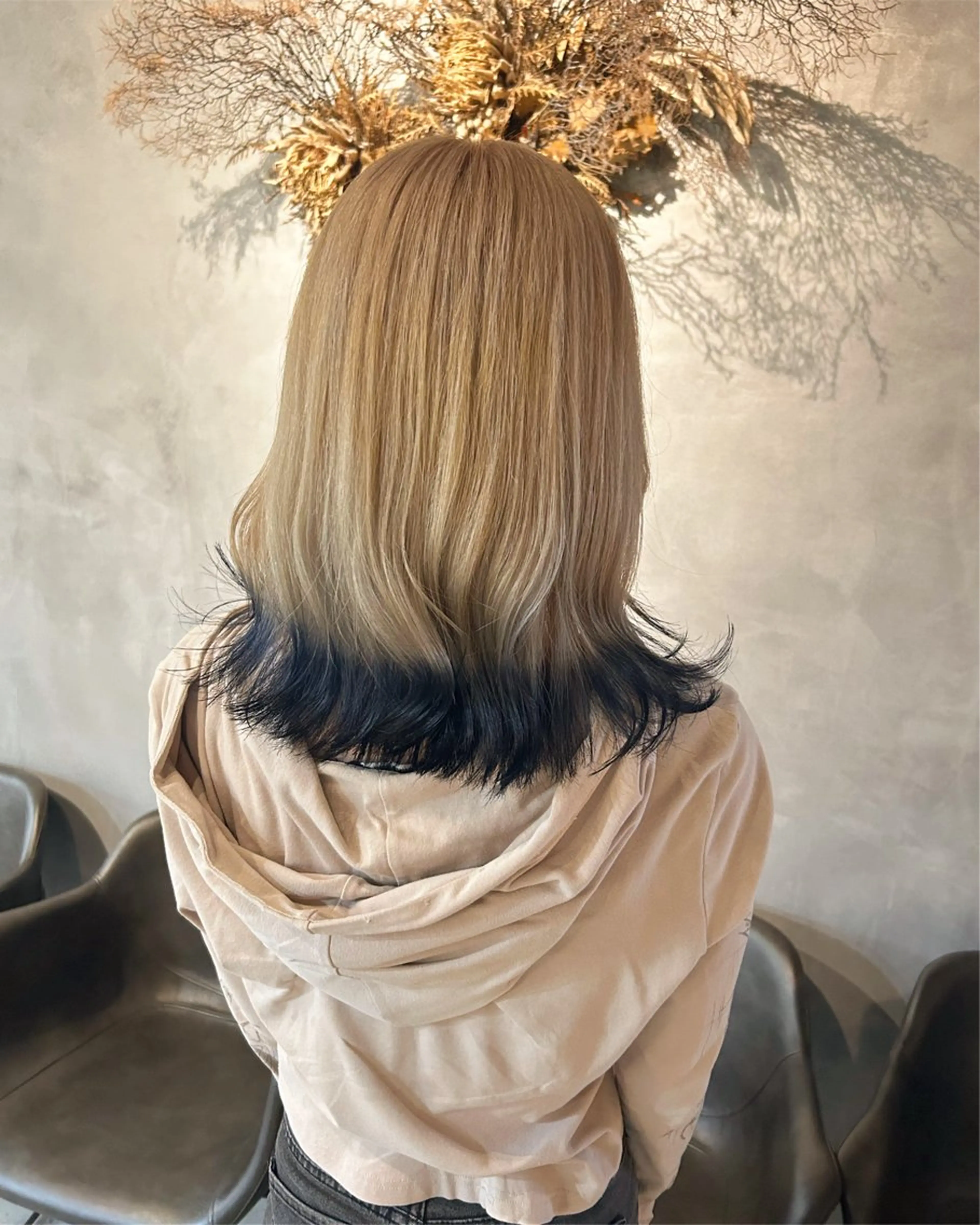 セミロング カラー ヘアカラー Lolonois野田 ヒガシ カイリ🐬のヘアスタイル