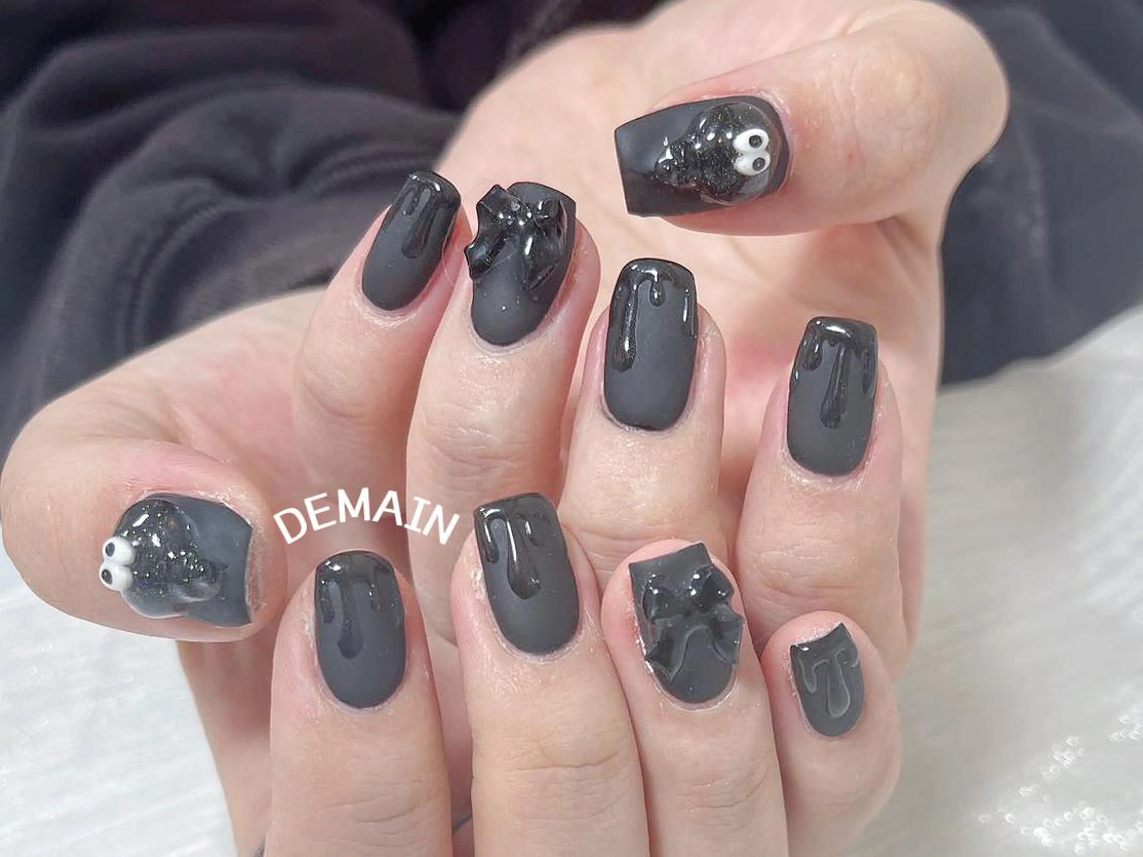 ネイル アートネイル オーロラネイル ガーリー キラキラネイル 韓国ネイル DEMAIN- 🕊️のネイルデザイン