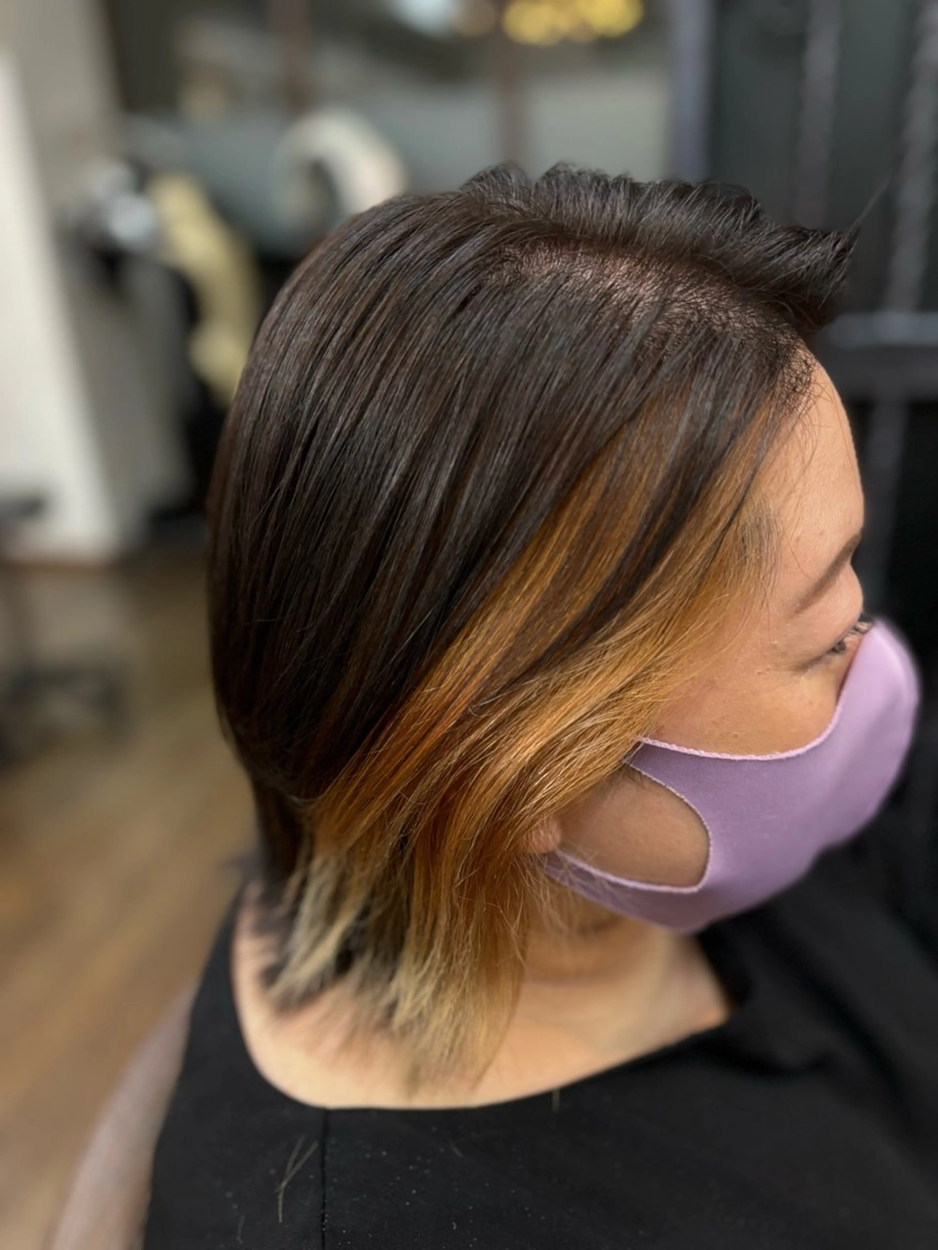 ミディアム カラー 小顔似合わせカット ┊︎＊AYANO＊のヘアスタイル