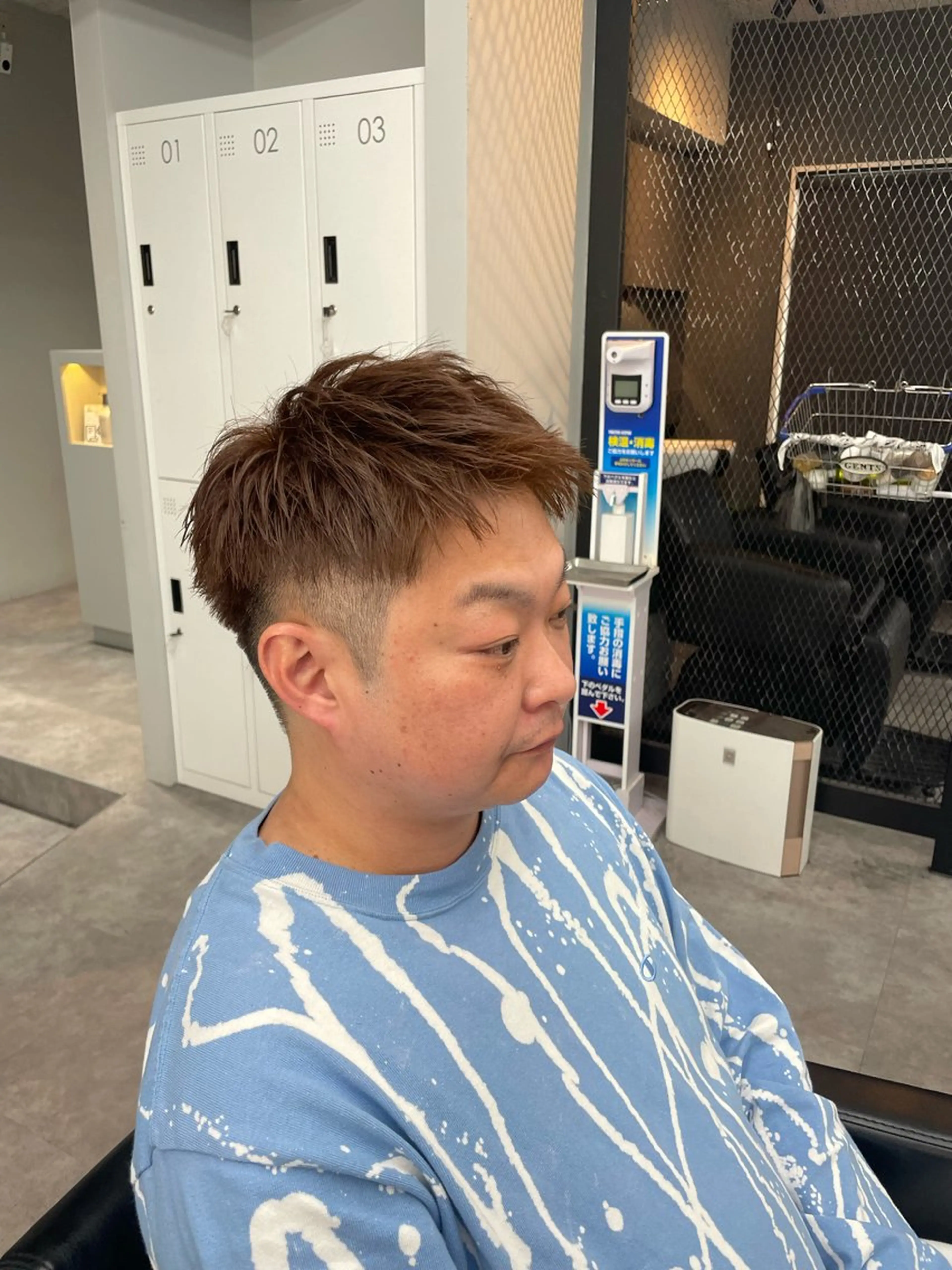 カラー 校則すり抜け❗️ 学生カットパーマ登坂のヘアスタイル