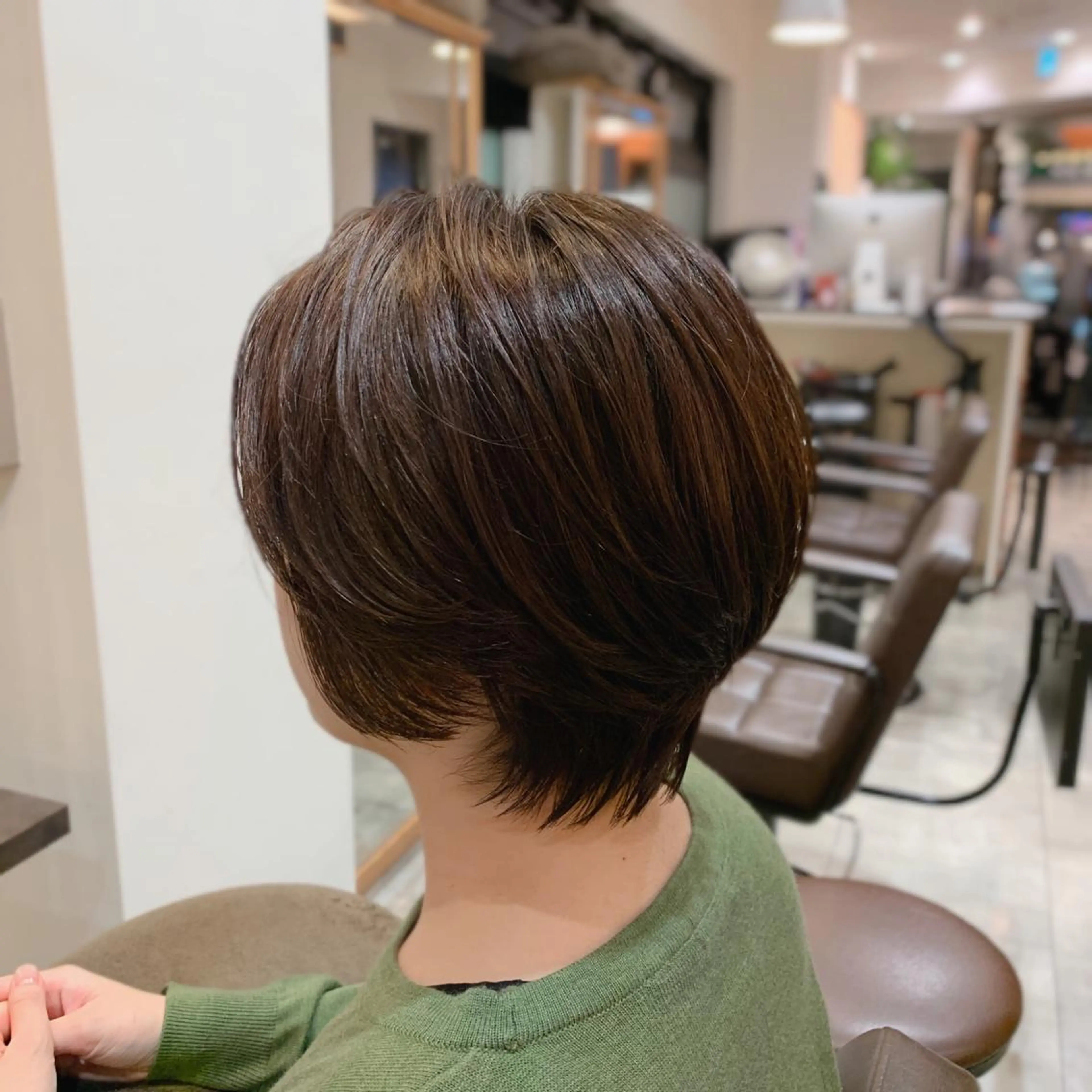 ショート カラー ブラウンカラー ショートヘア カット ヘアカラー トリートメント 中村 研介のヘアスタイル