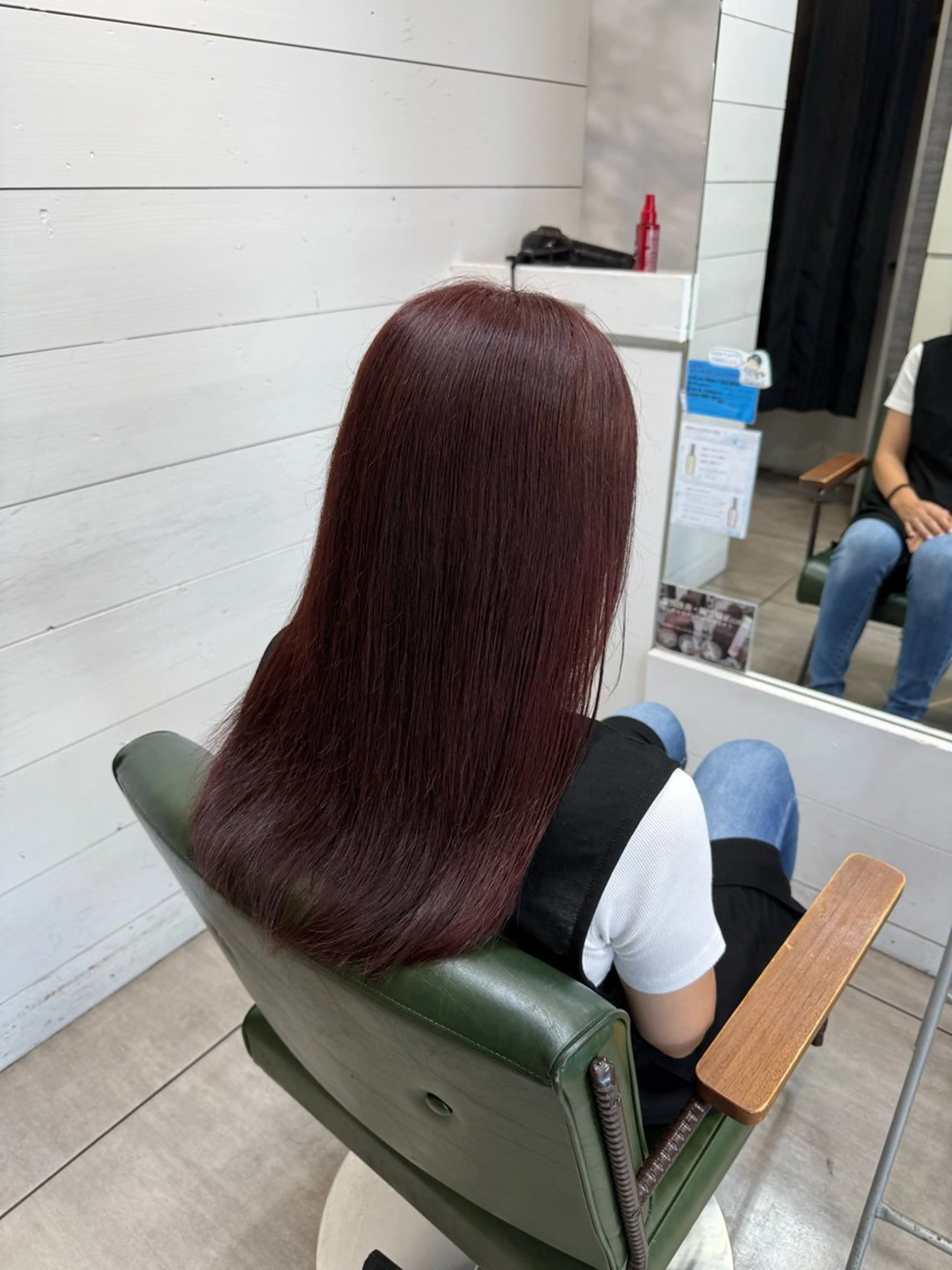 カラー ブリーチ ブラウンカラー ダブルカラー ブリーチなしカラー ピンクカラー 慶田 玲和のヘアスタイル