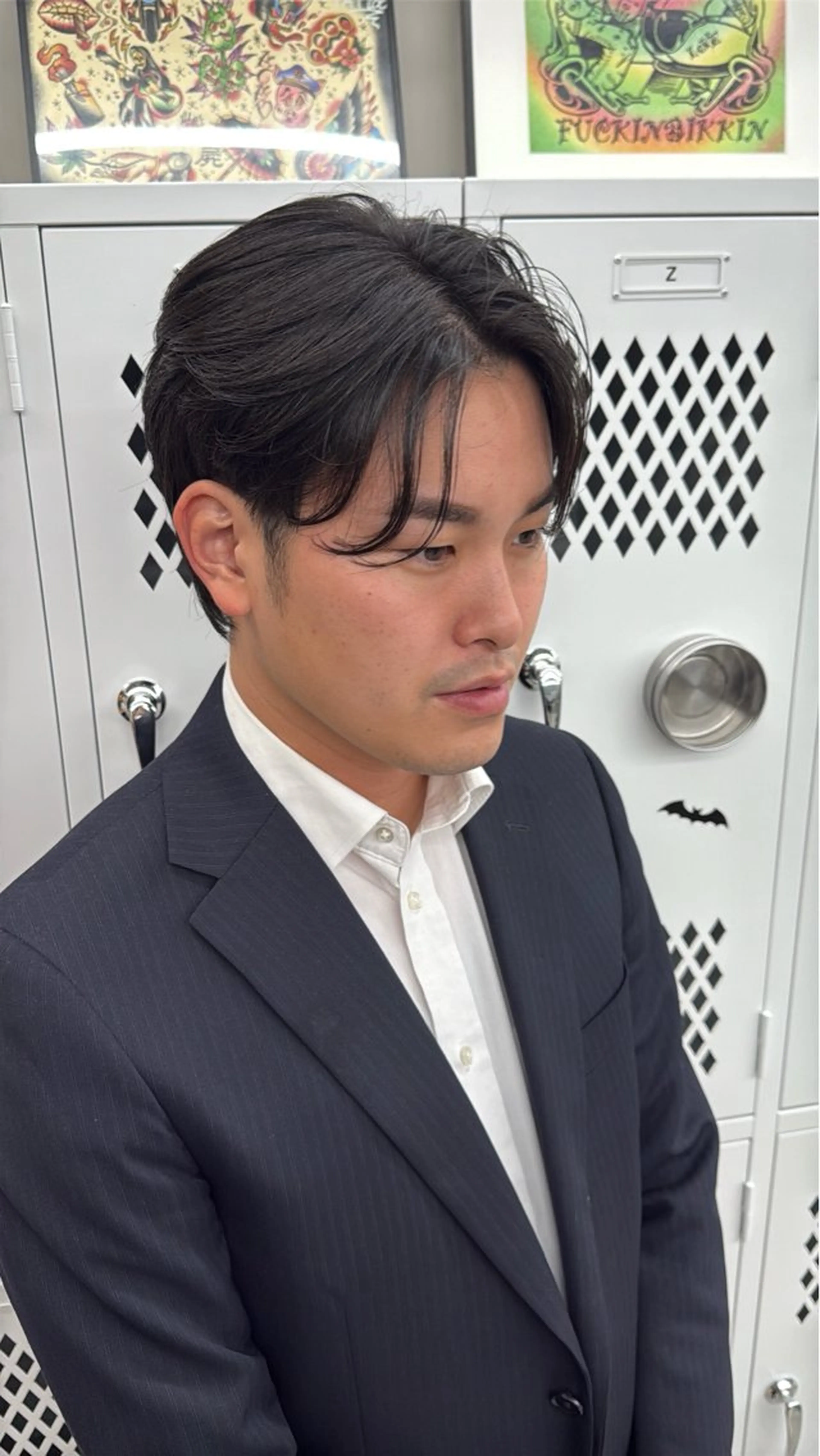 ミディアム ミディアムパーマ 韓国風ヘア WAVEY ft.fifth MENS SALON横浜西口所属・わたる /カットモデル募集のヘアスタイル