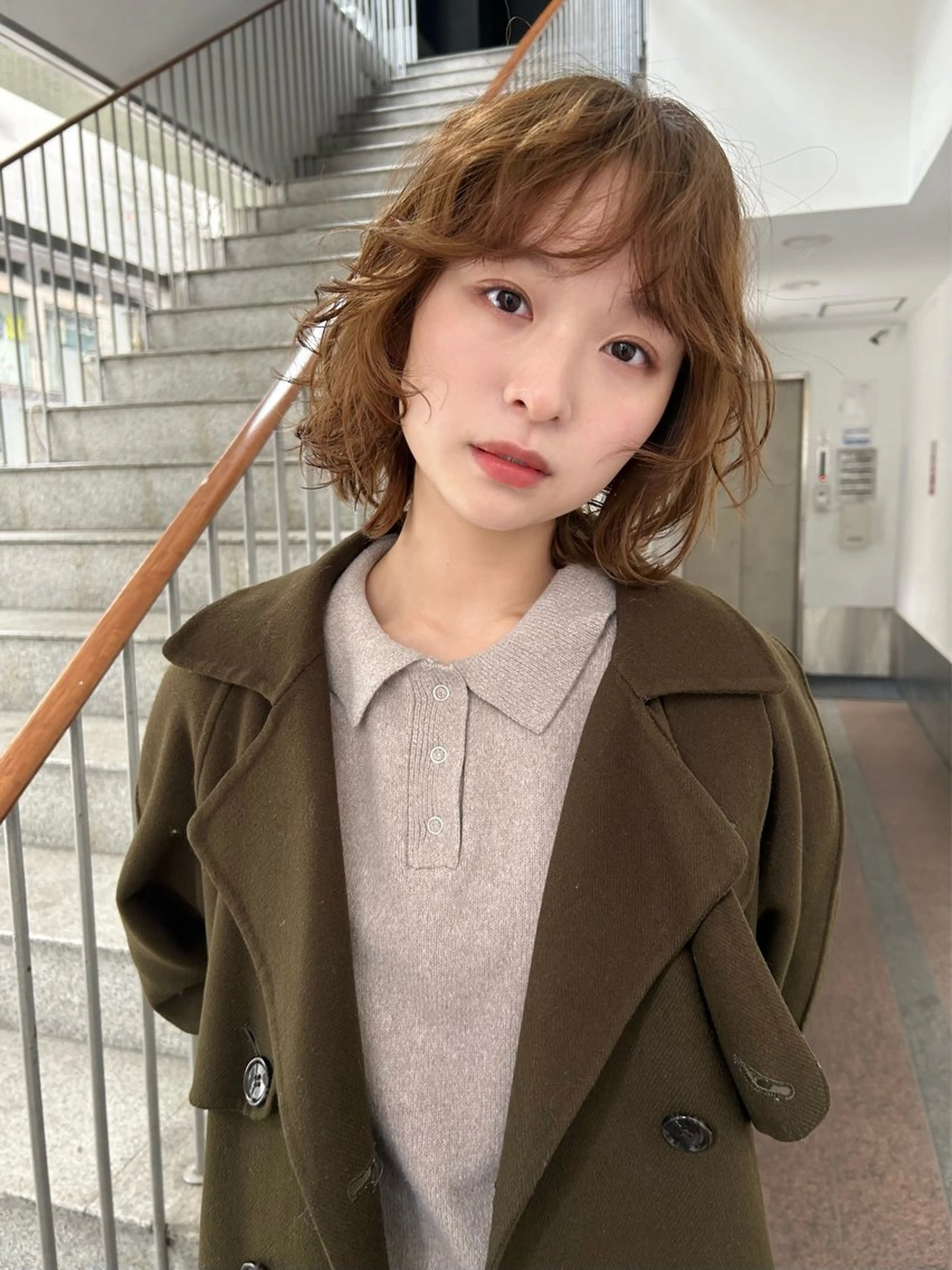 ショート パーマ ボブレイヤー ボブ レイヤーカット tricca  ginza所属・ボブ，レイヤーカット ・パーマ【iri】のヘアスタイル