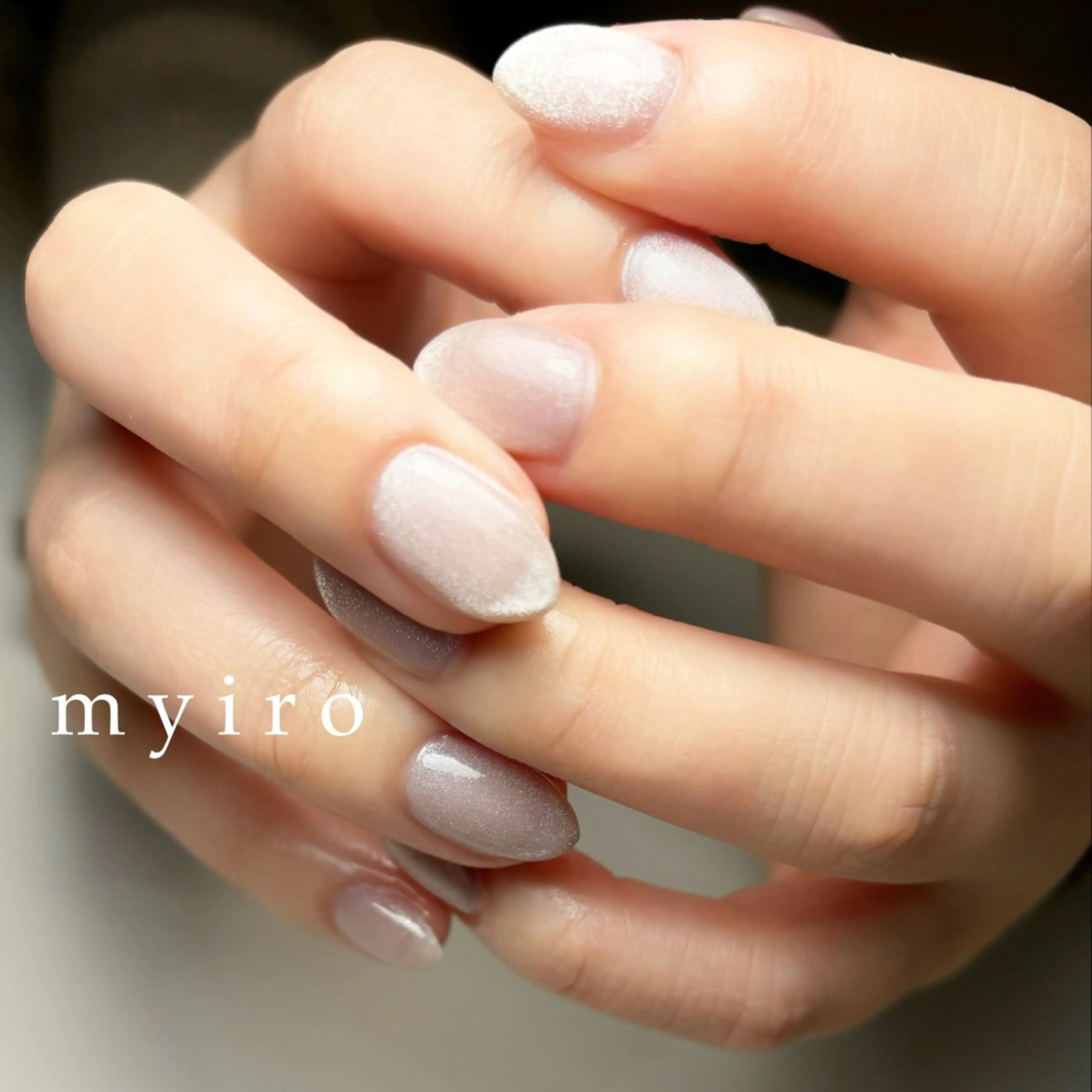 ネイル キラキラネイル マグネットネイル myiro【マイロ】 林のネイルデザイン