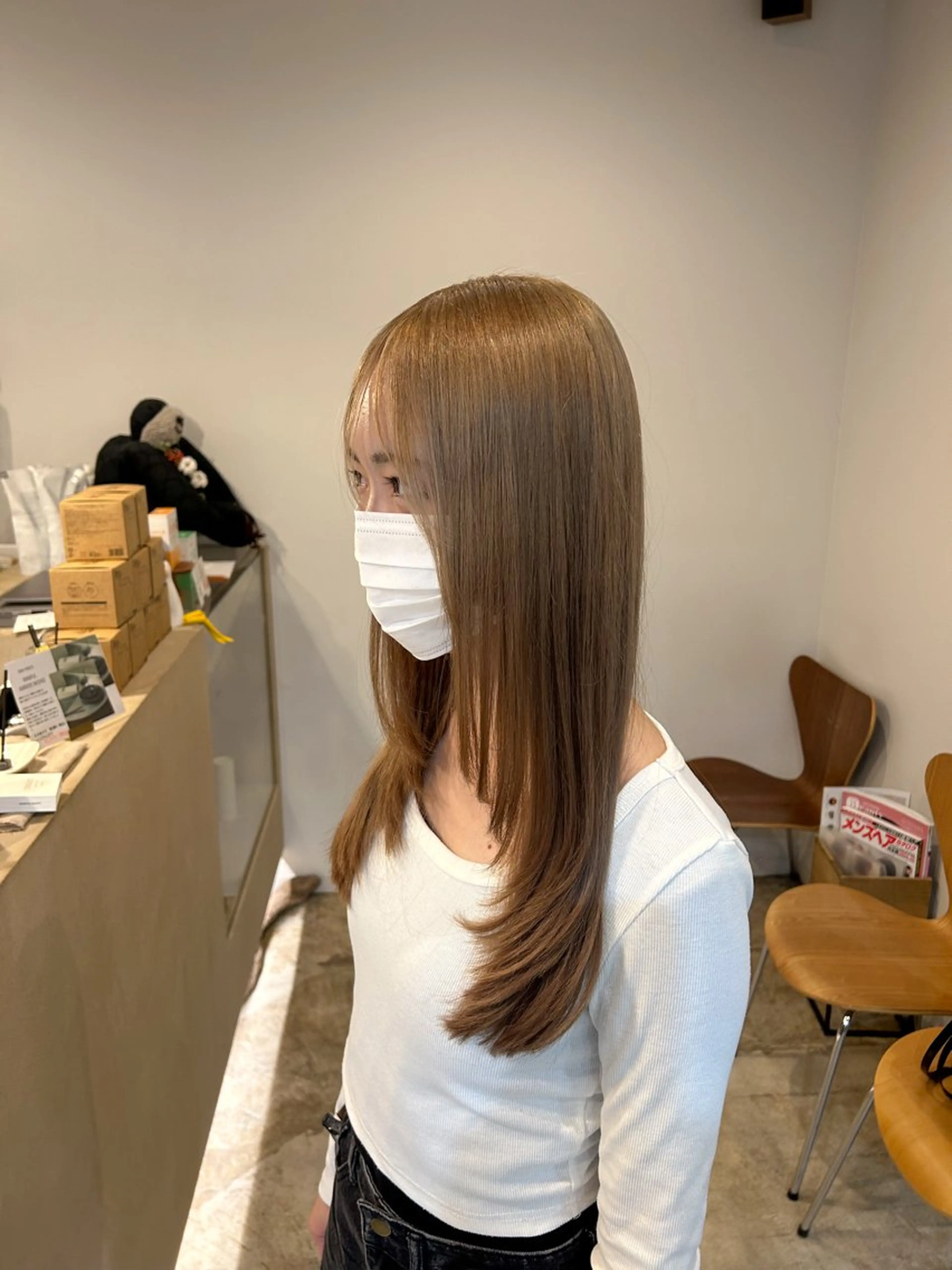 ロング カット トリートメント 川端 明莉のヘアスタイル