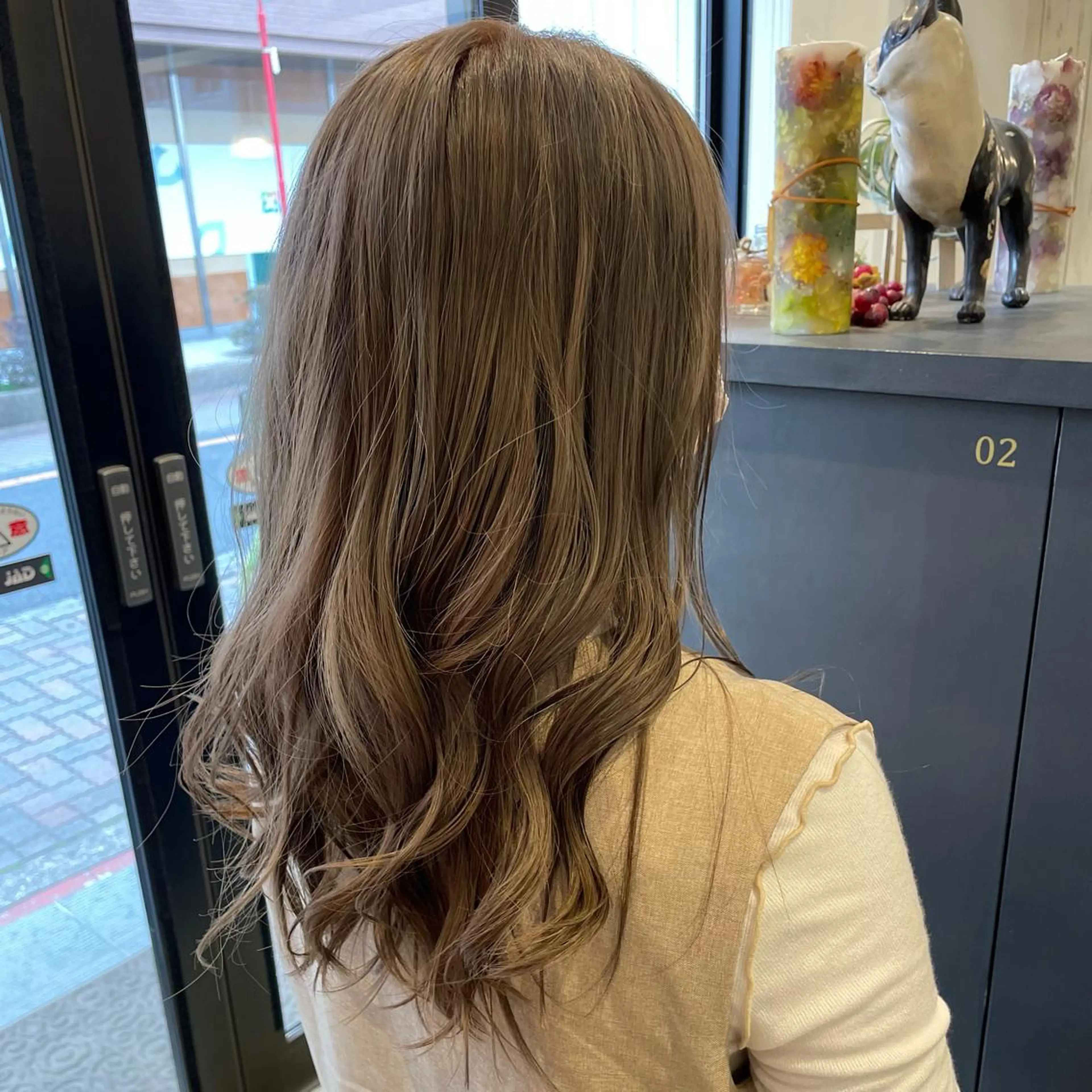 ロング カラー 韓国風ヘア 細沼 葵のヘアスタイル