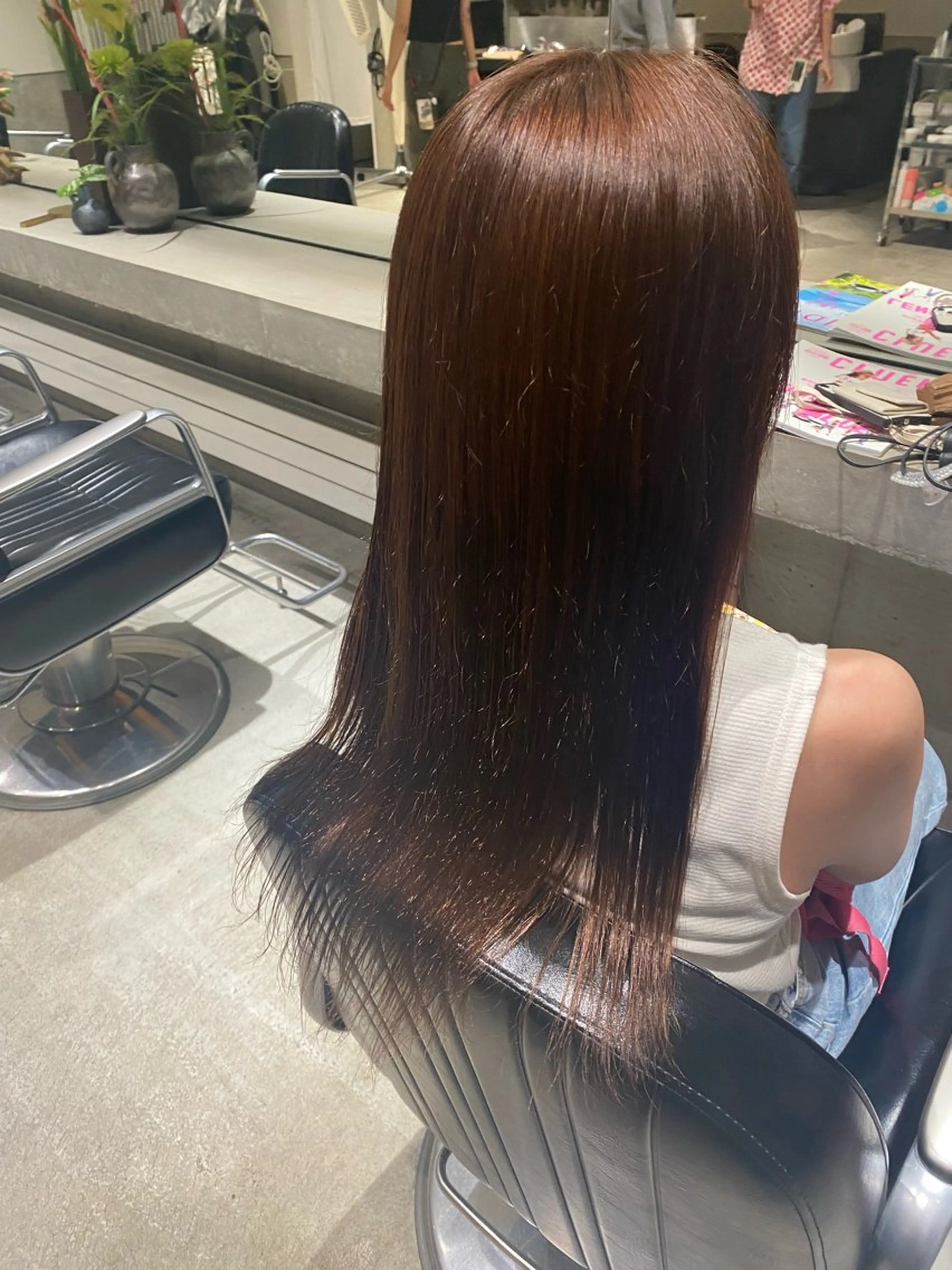 ロング 縮毛矯正 カット🩵 りこのヘアスタイル