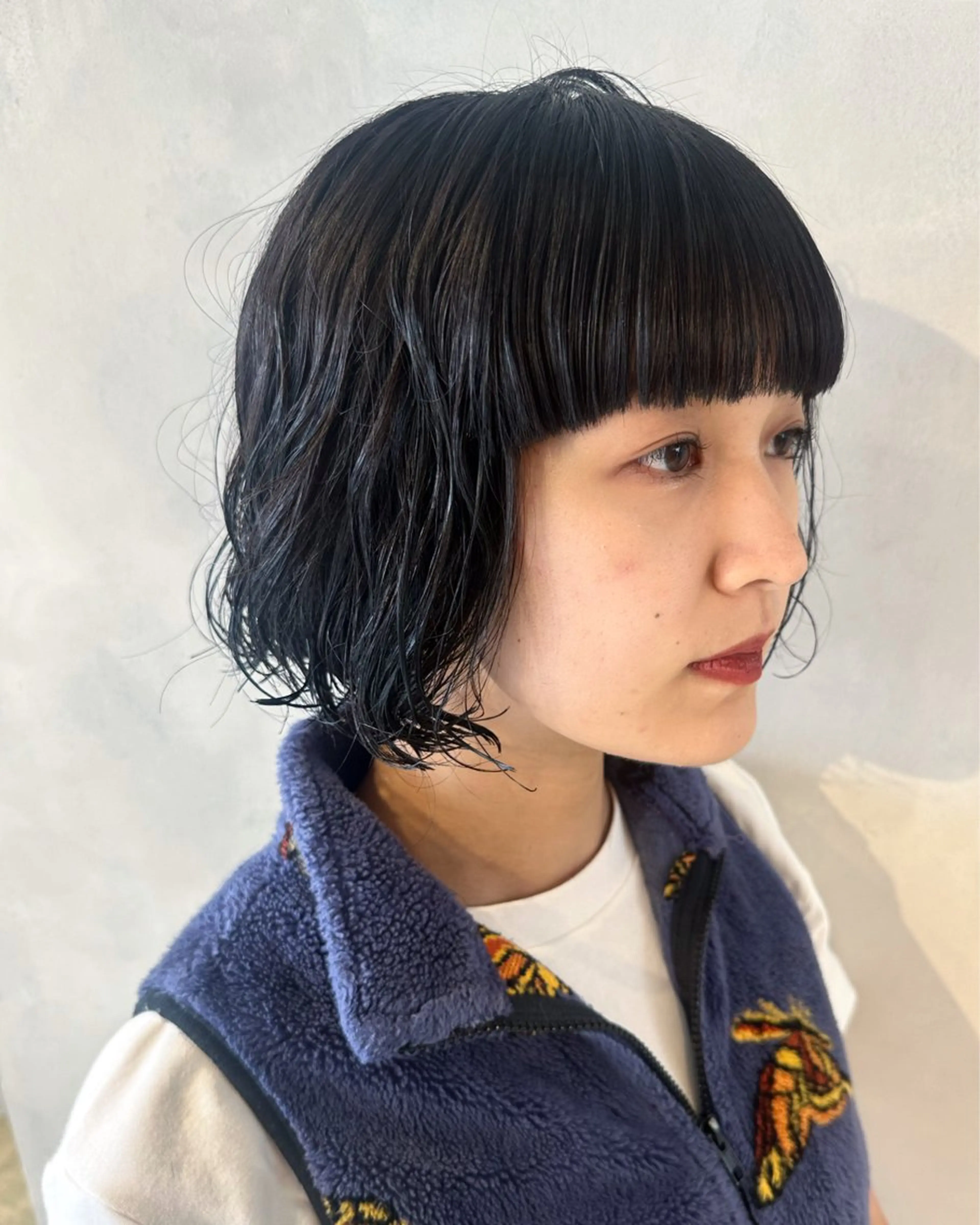 ショート パーマ カット パーマ トリートメント デザインカラー/パー マ🦖外岡咲希🦖のヘアスタイル