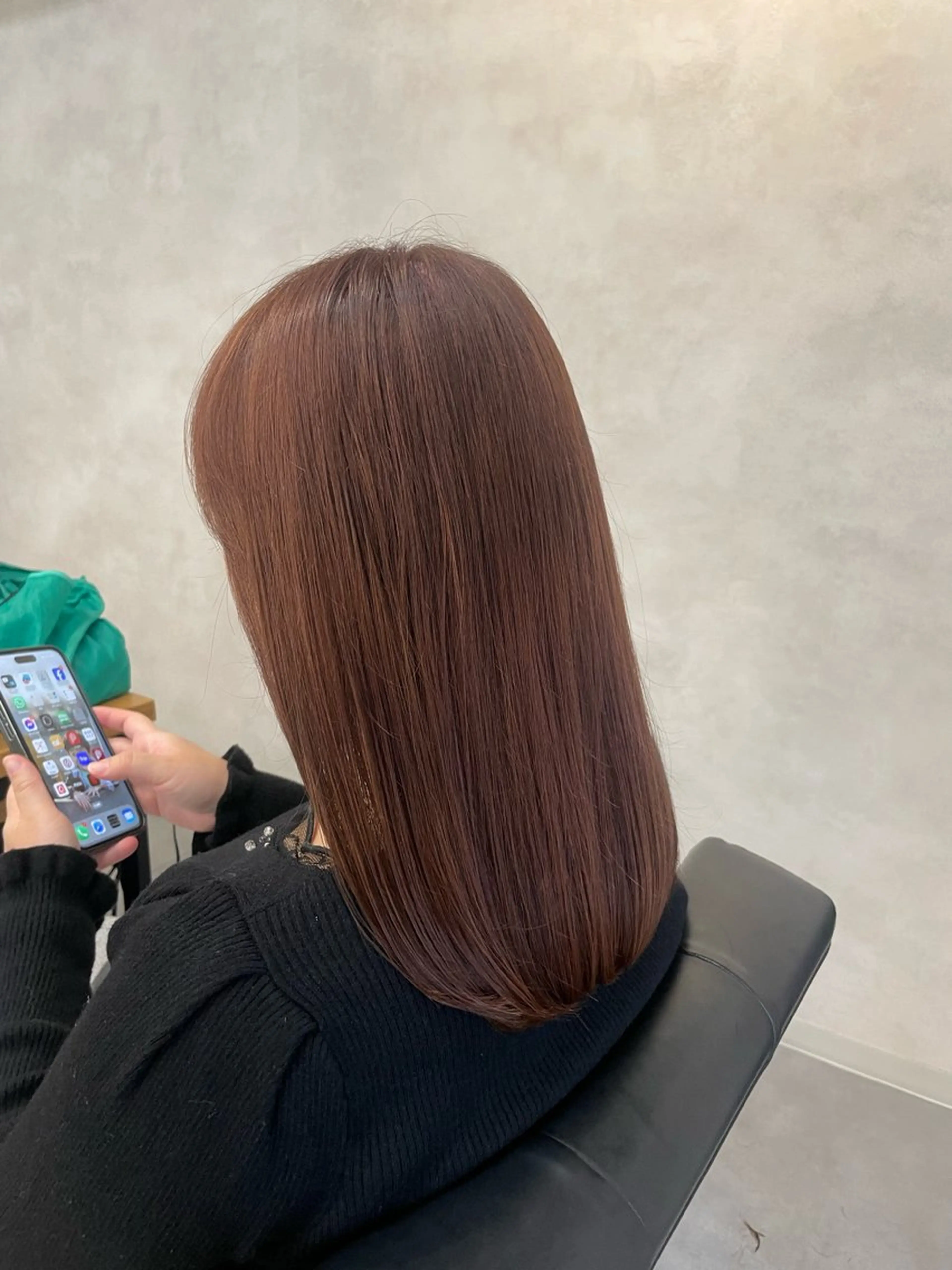 セミロング カラー カット ヘアカラー トリートメント 今村 南穂のヘアスタイル