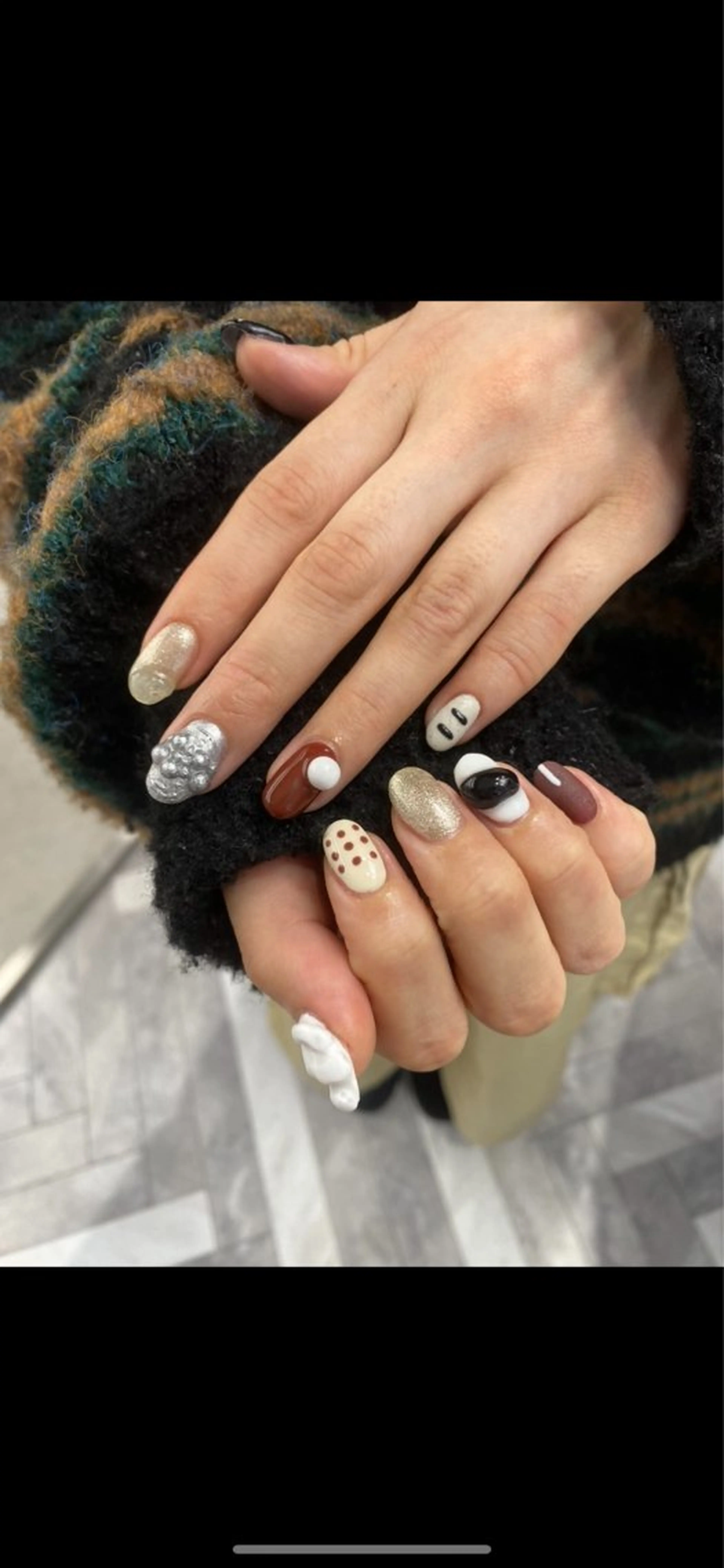 ネイル ハンドネイル カンナ【Y2Kネイル /コーンロウ】のネイルデザイン