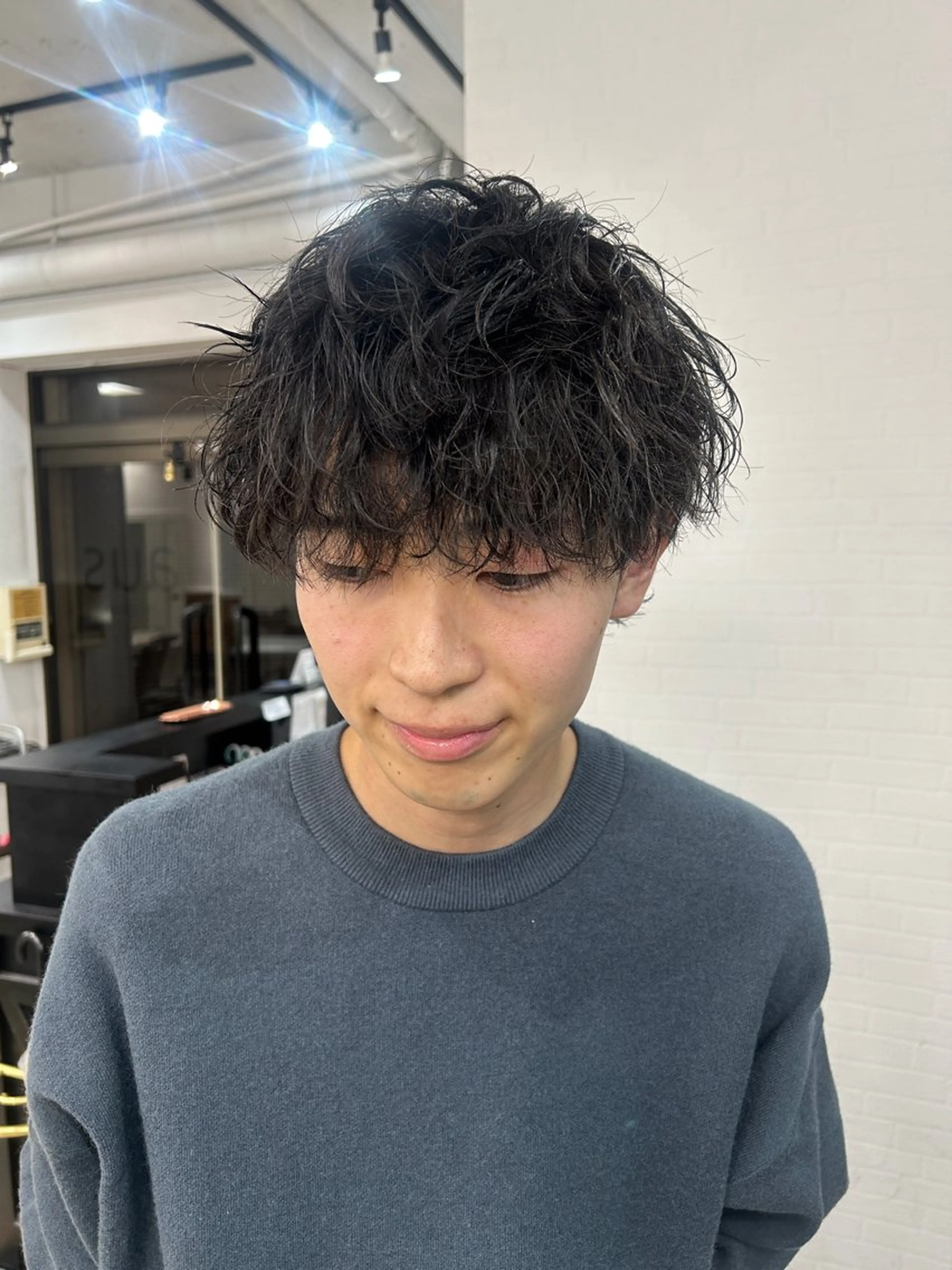 パーマ メンズ カット パーマ ナチュラル大人っぽい スタイル MAORIのヘアスタイル