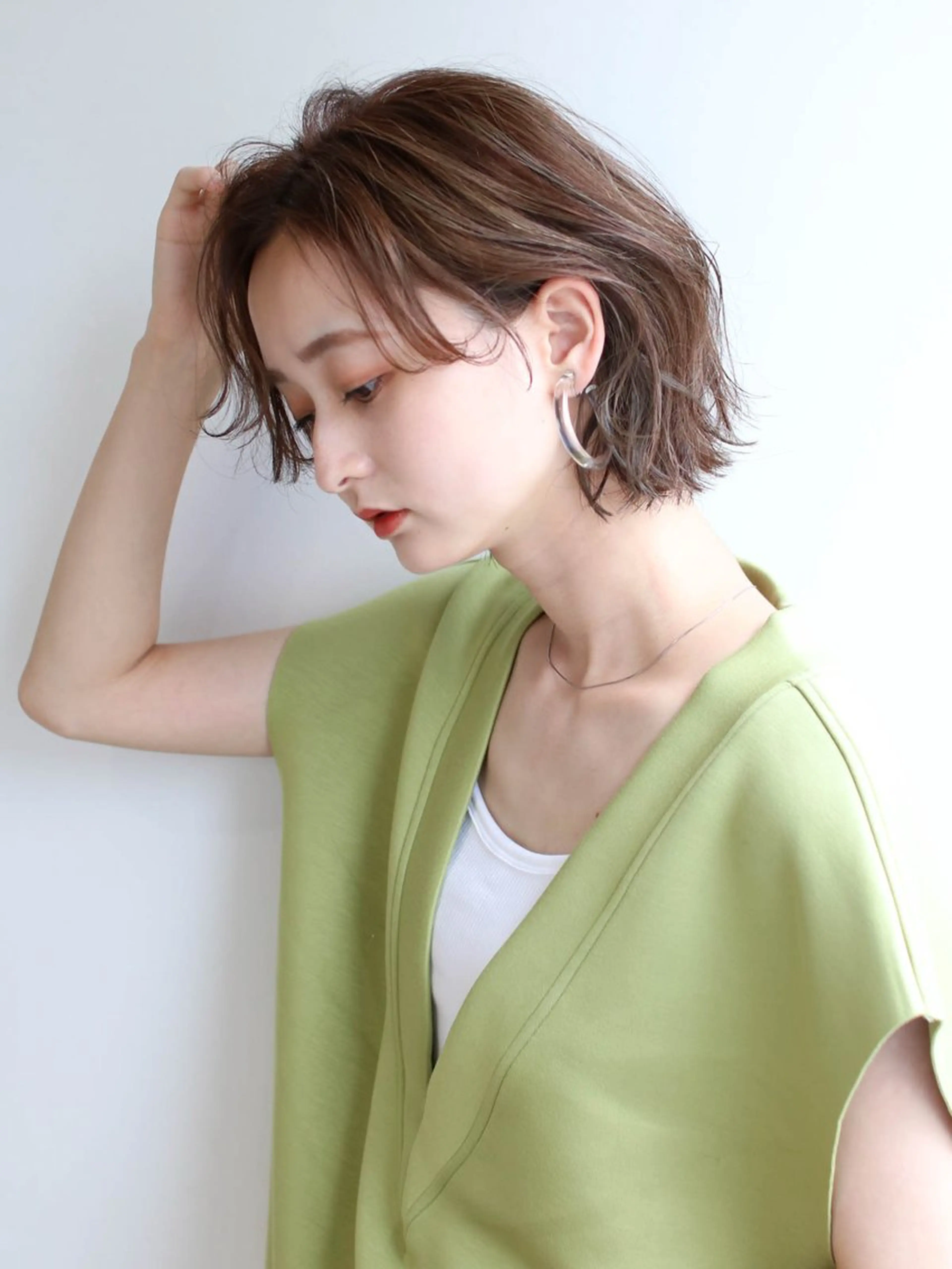 ミディアム カラー ヘアカラー トリートメント ヘアセット 中村 優太のヘアスタイル