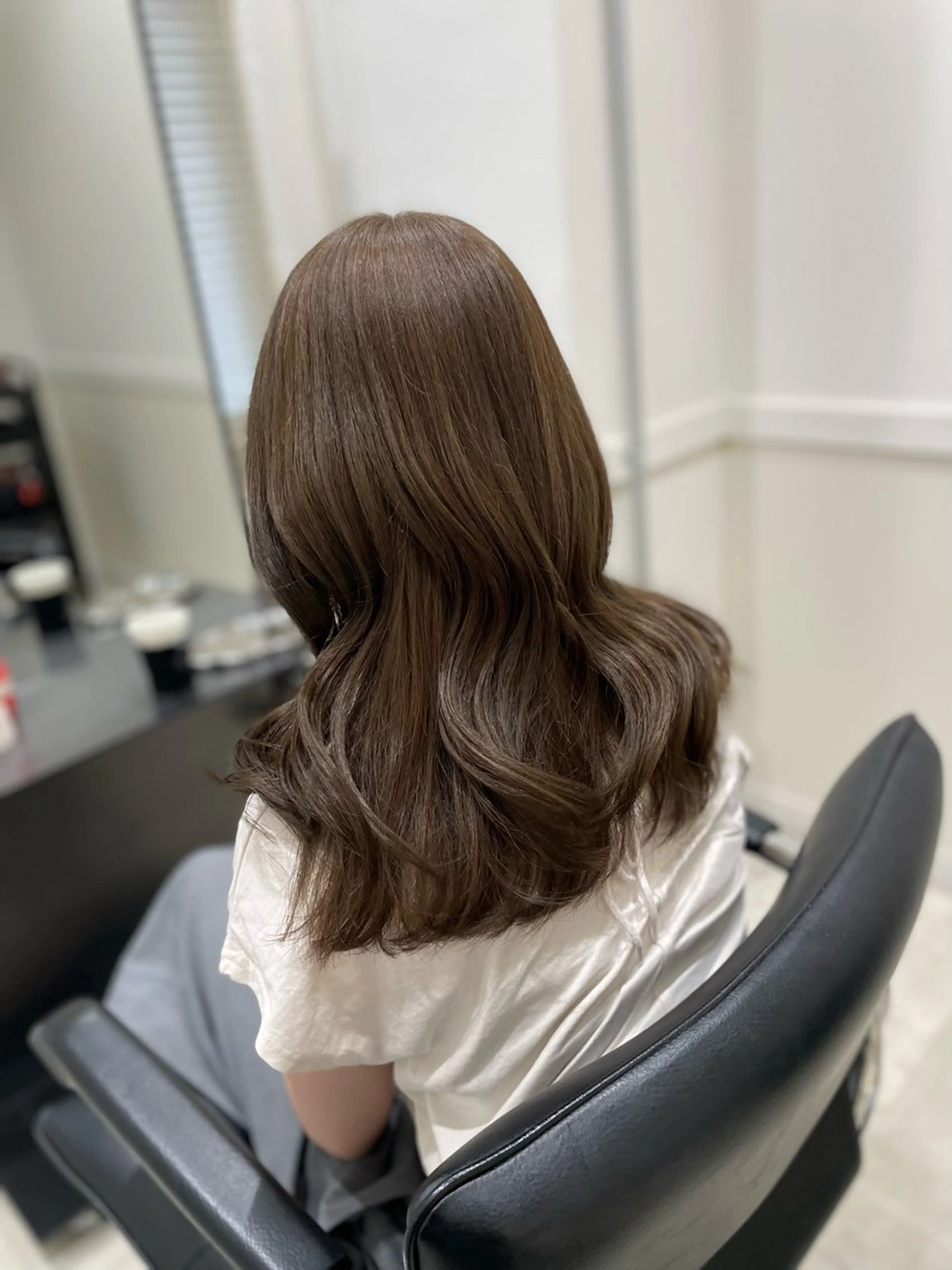 セミロング ヘアカラー トリートメント ヘアセット GO TODAY SHAiR SALON所属・🤍韓国トレンド ヘア🤍miku🤍のヘアスタイル