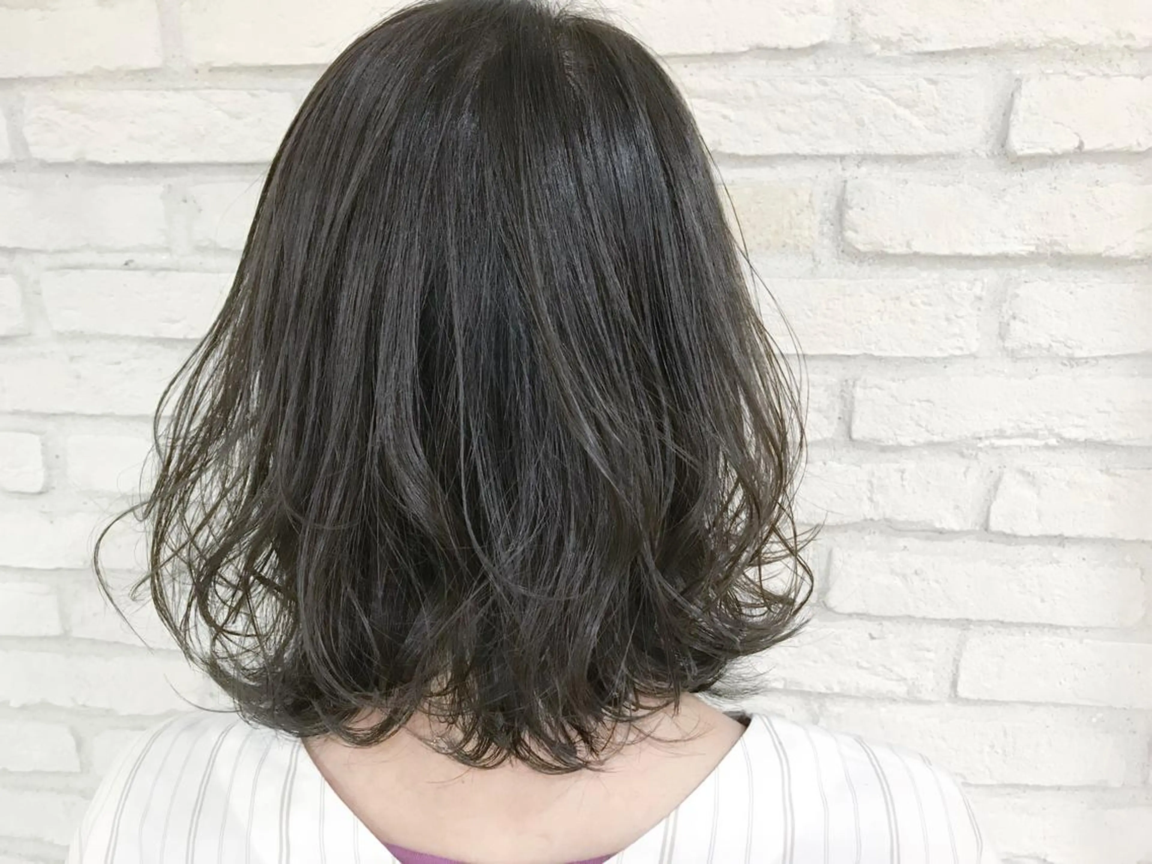 ミディアム カラー ボブ 横浜🍒カット エクステ／RIEのヘアスタイル