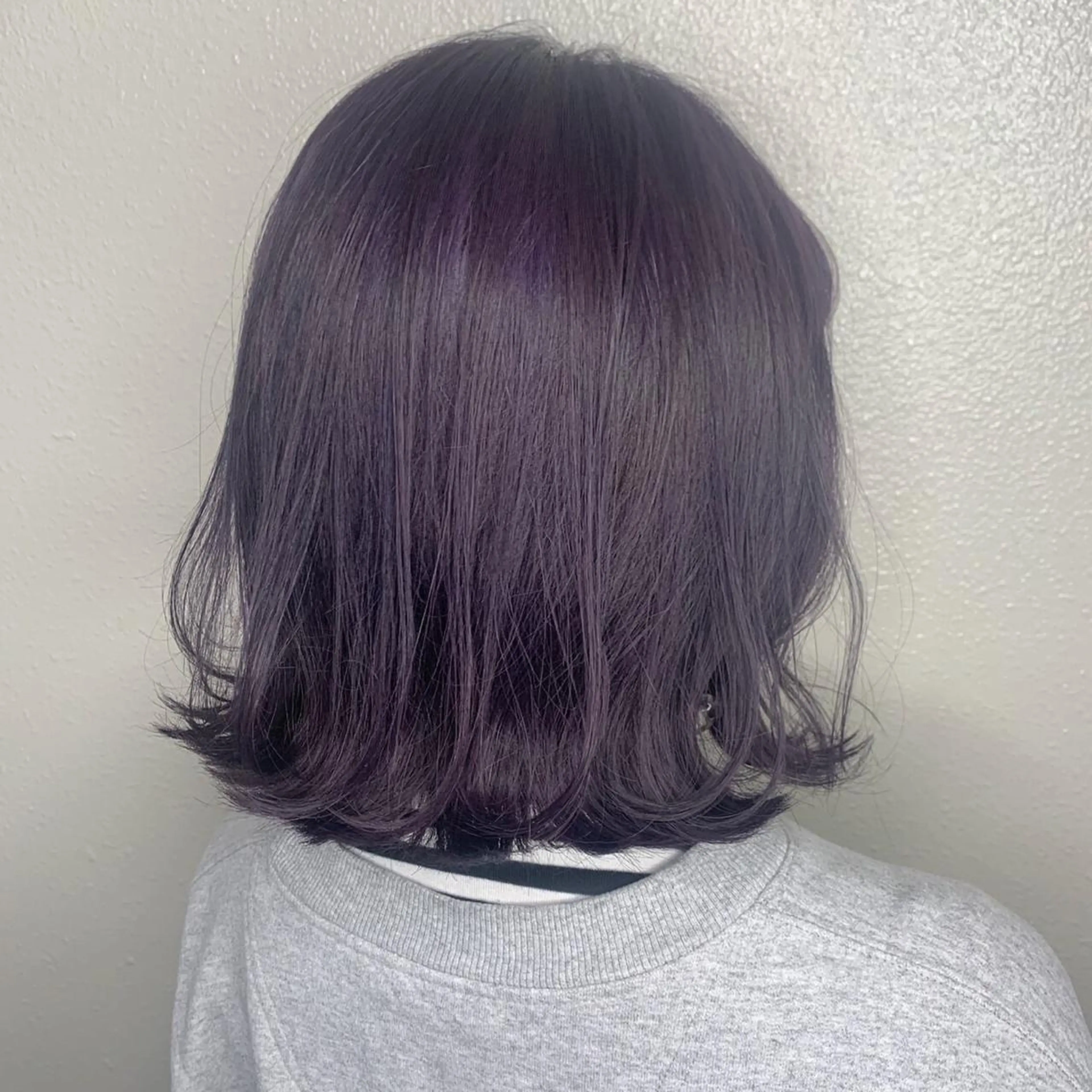 ミディアム カラー ヘアアレンジ キッズ アディクシーカラー バレイヤージュ ミストバング ベージュカラー 黒髪 カラー特化サロン Eir心斎橋のヘアスタイル