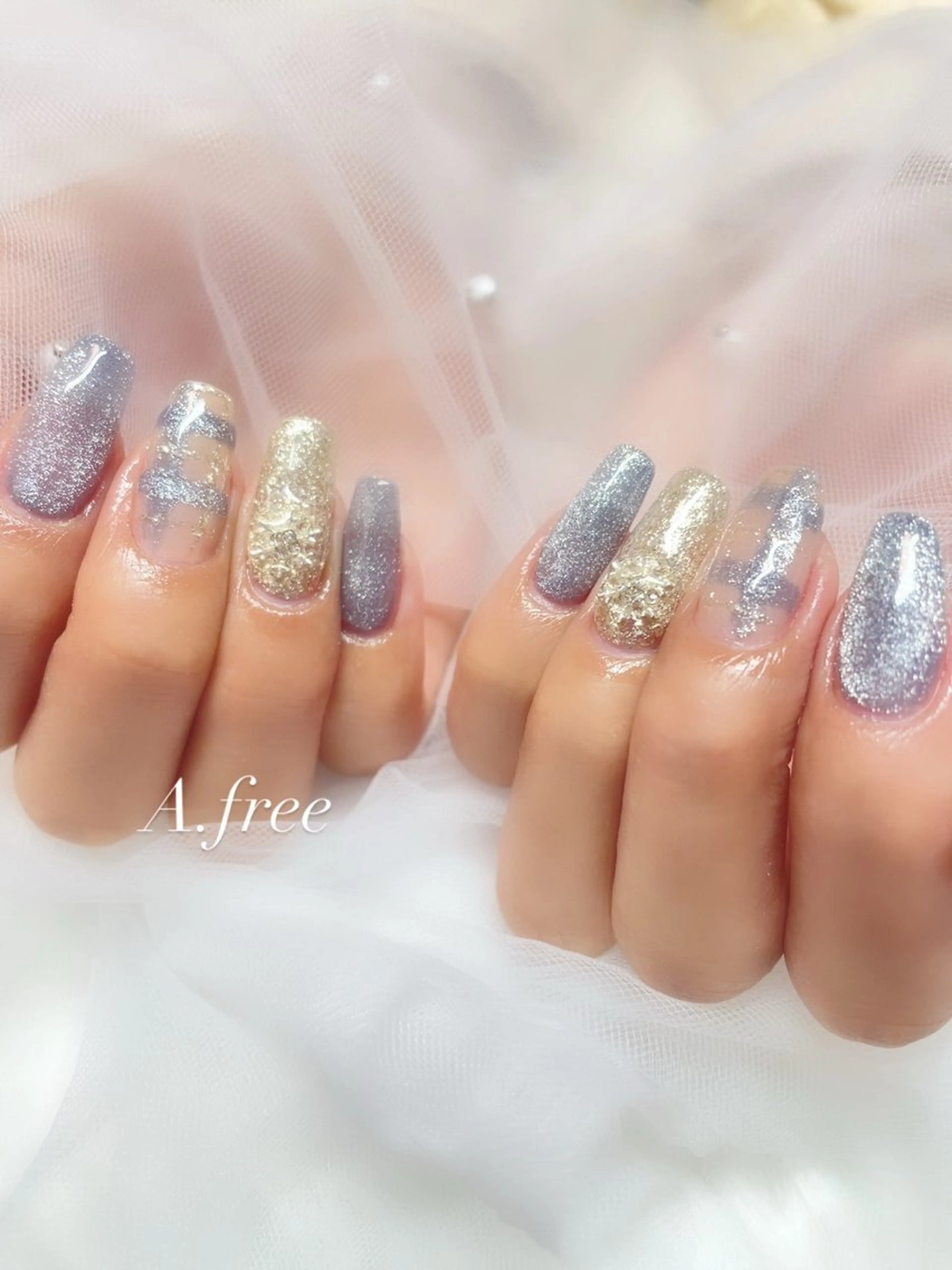 ネイル ジェルネイル ハンドネイル A.free✧*｡ アレルギー対応✧*｡のネイルデザイン