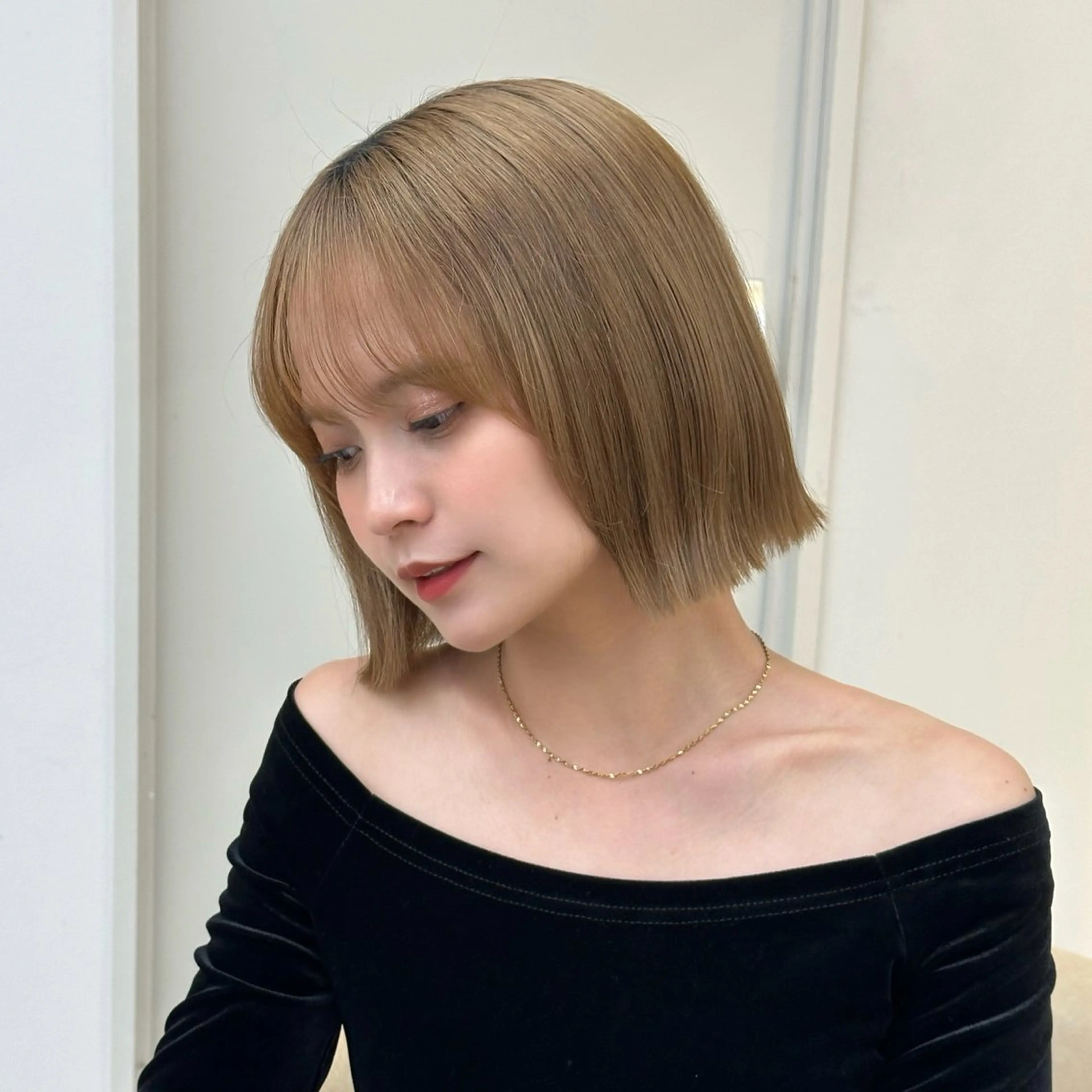 ミディアム みわ ゆいなのヘアスタイル