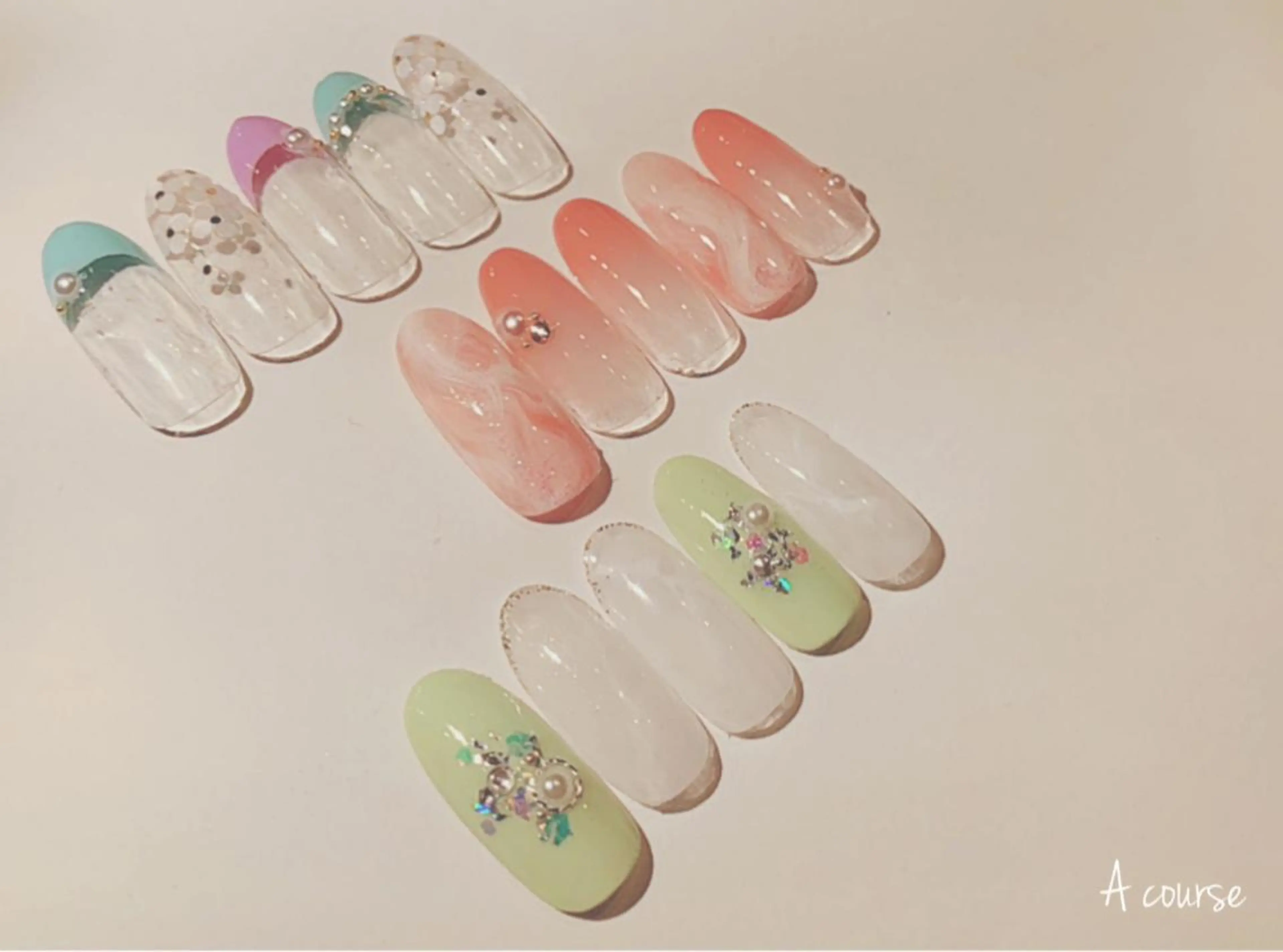 ネイル 春ネイル 凛 リンのネイルデザイン