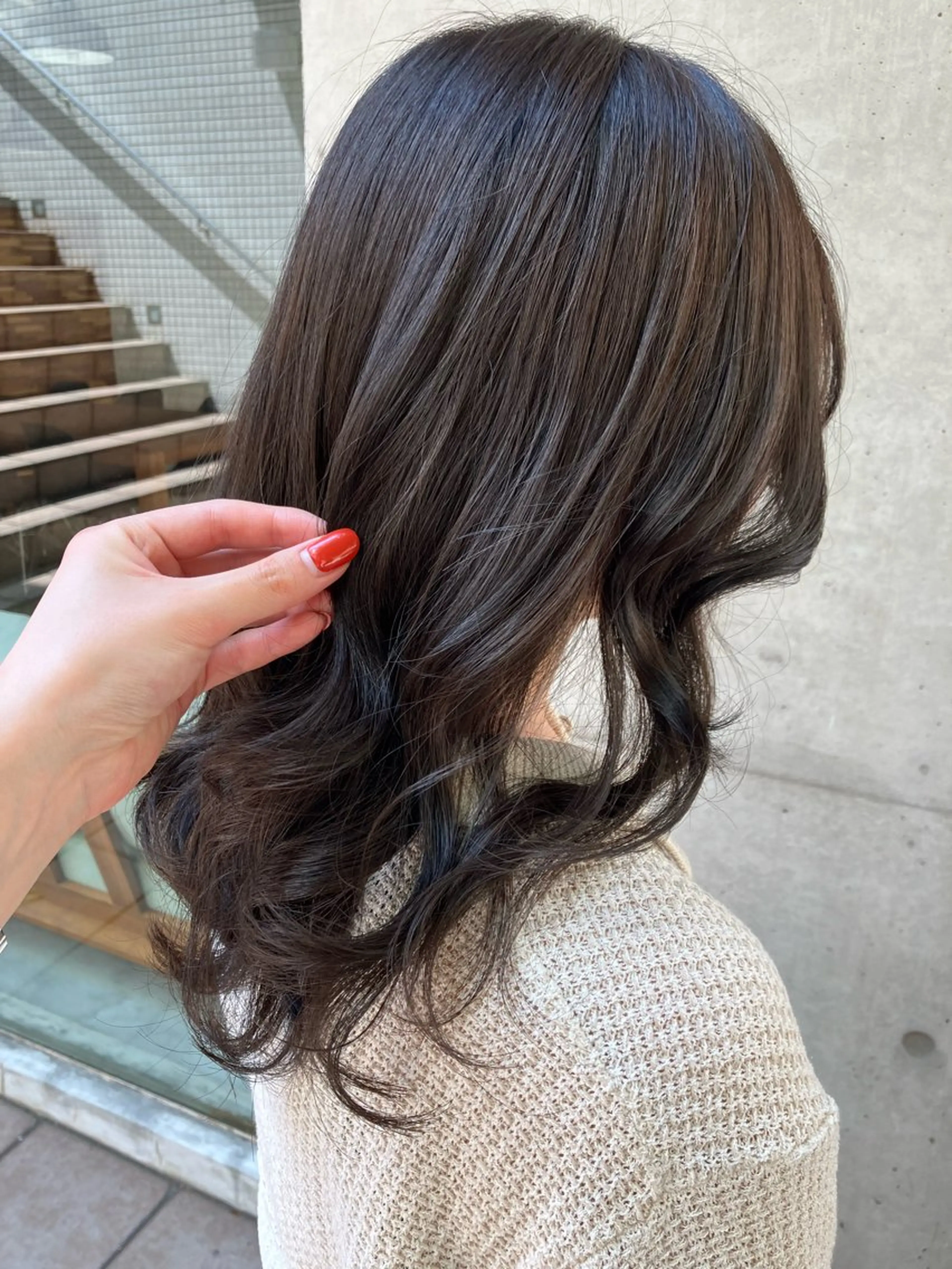 セミロング カラー ニュアンスカラー／ メンズ🌙久住綾香のヘアスタイル