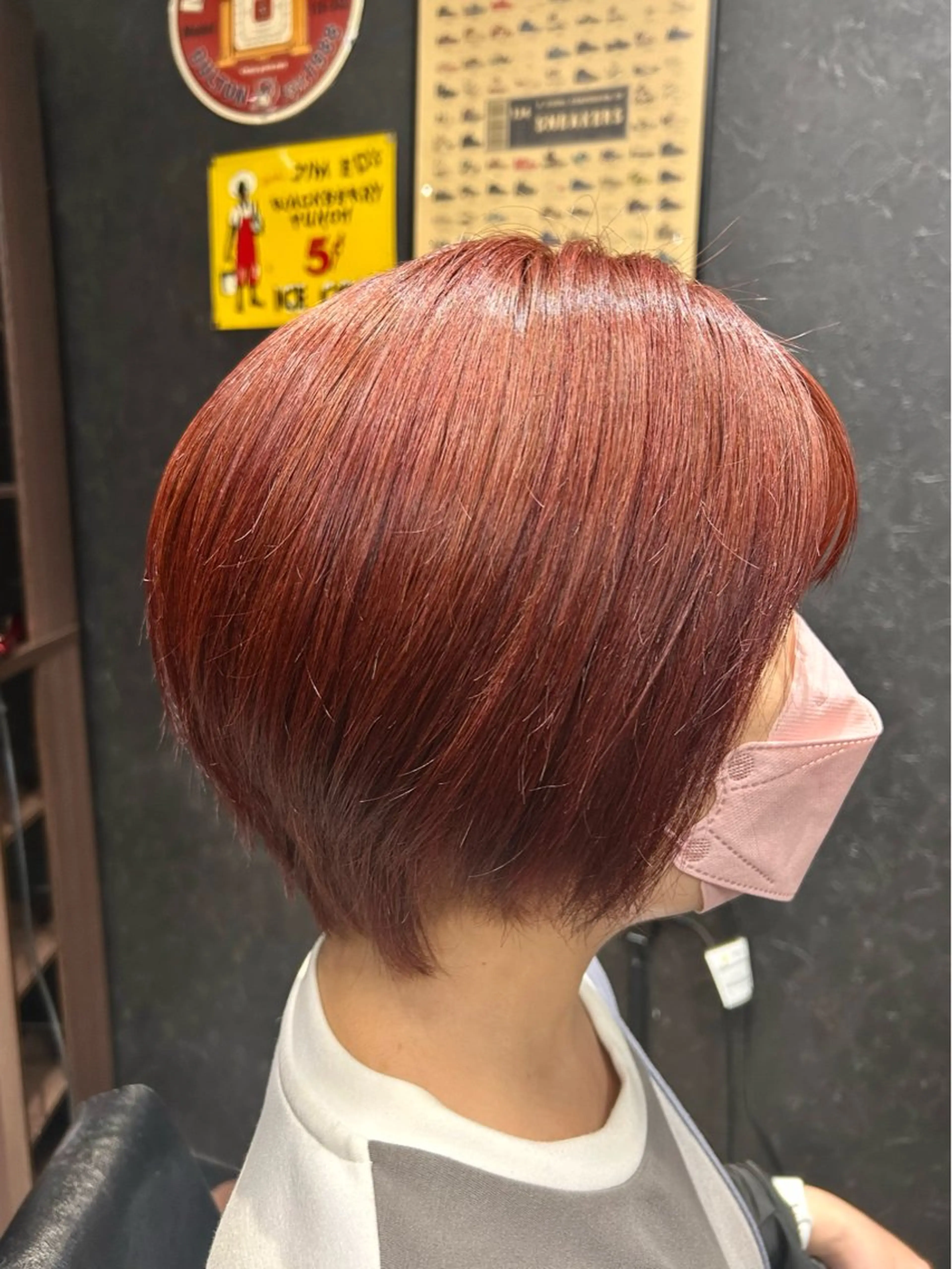 ショート カラー ヘアカラー トリートメント 💎透明感カラー💎 bAteAu あまねのヘアスタイル