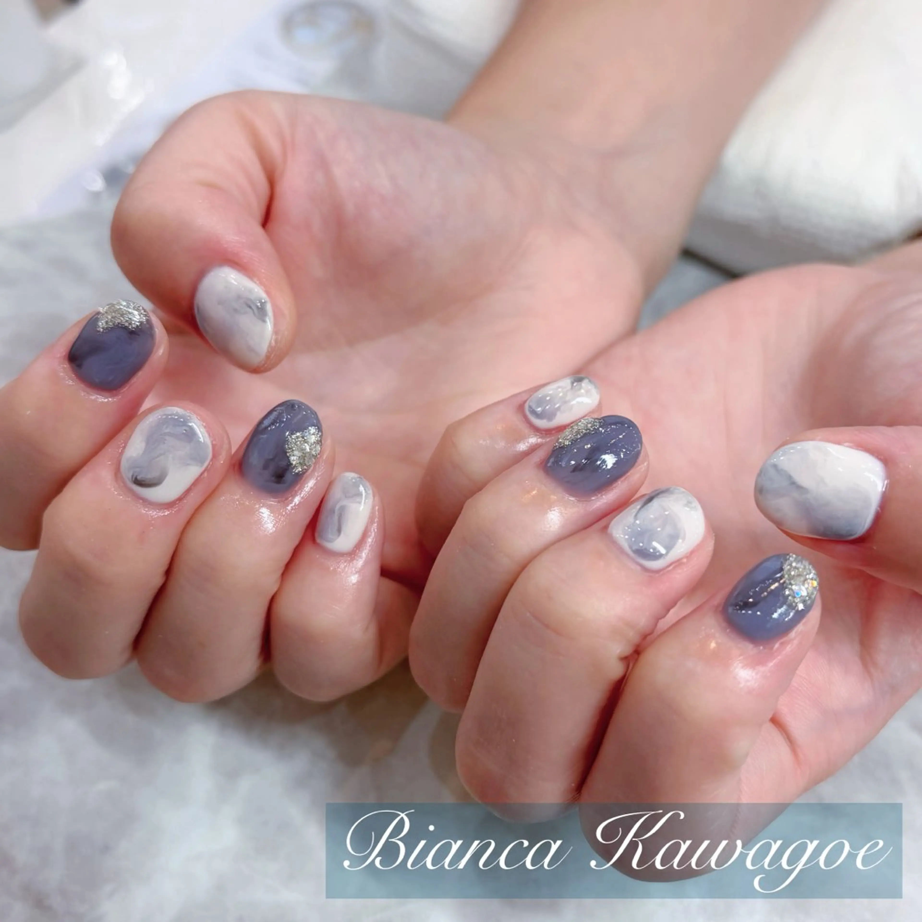 ネイル ハンドネイル Bianca川越 🍓Nakasoneのネイルデザイン