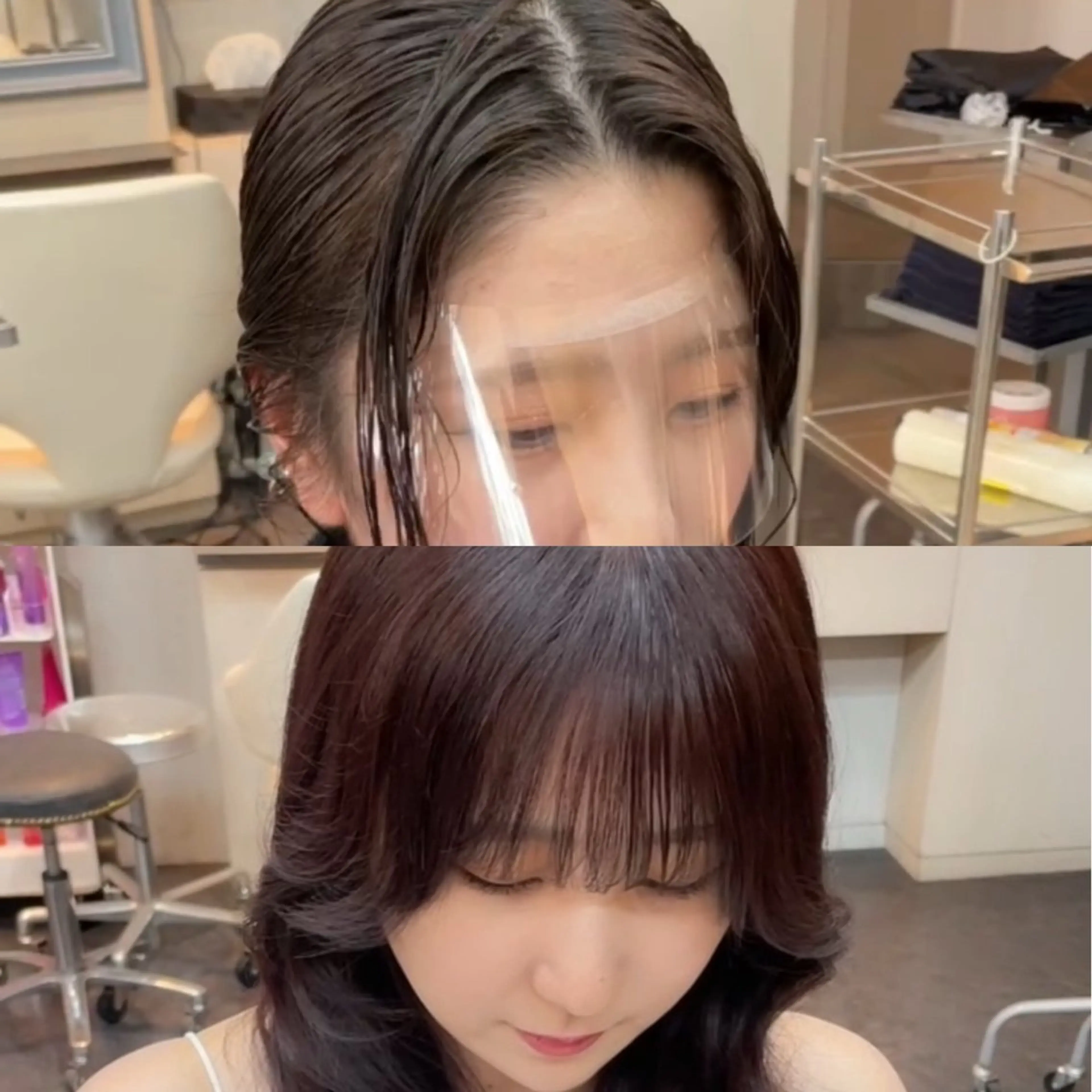 ミディアム カット パーマ 韓国ヘア🤍🇰🇷 ‪🫶🏻吉満のヘアスタイル