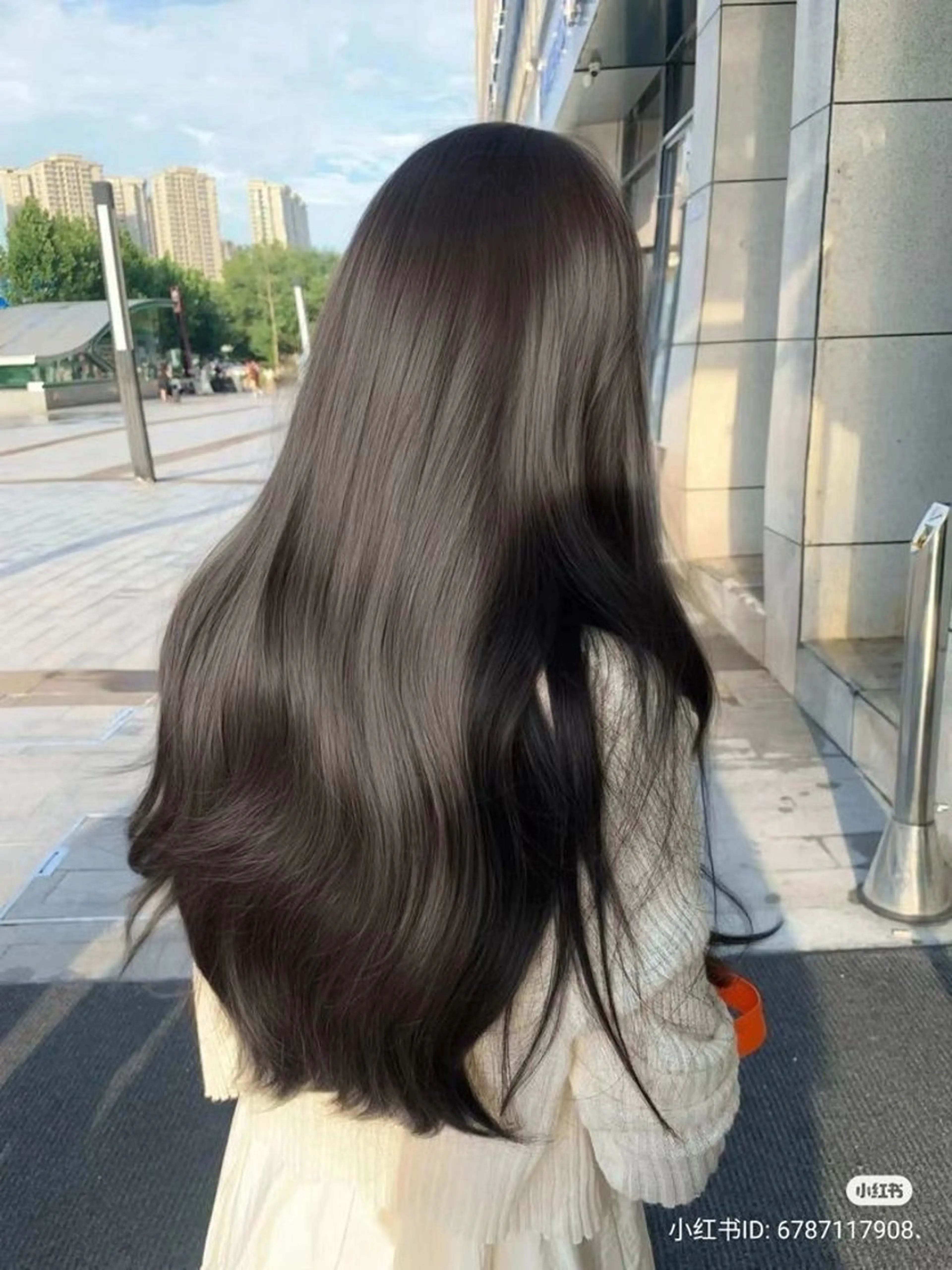 ロング ヘアカラー トリートメント 🤍透明感グレージュ オリーブ🤍RINのヘアスタイル